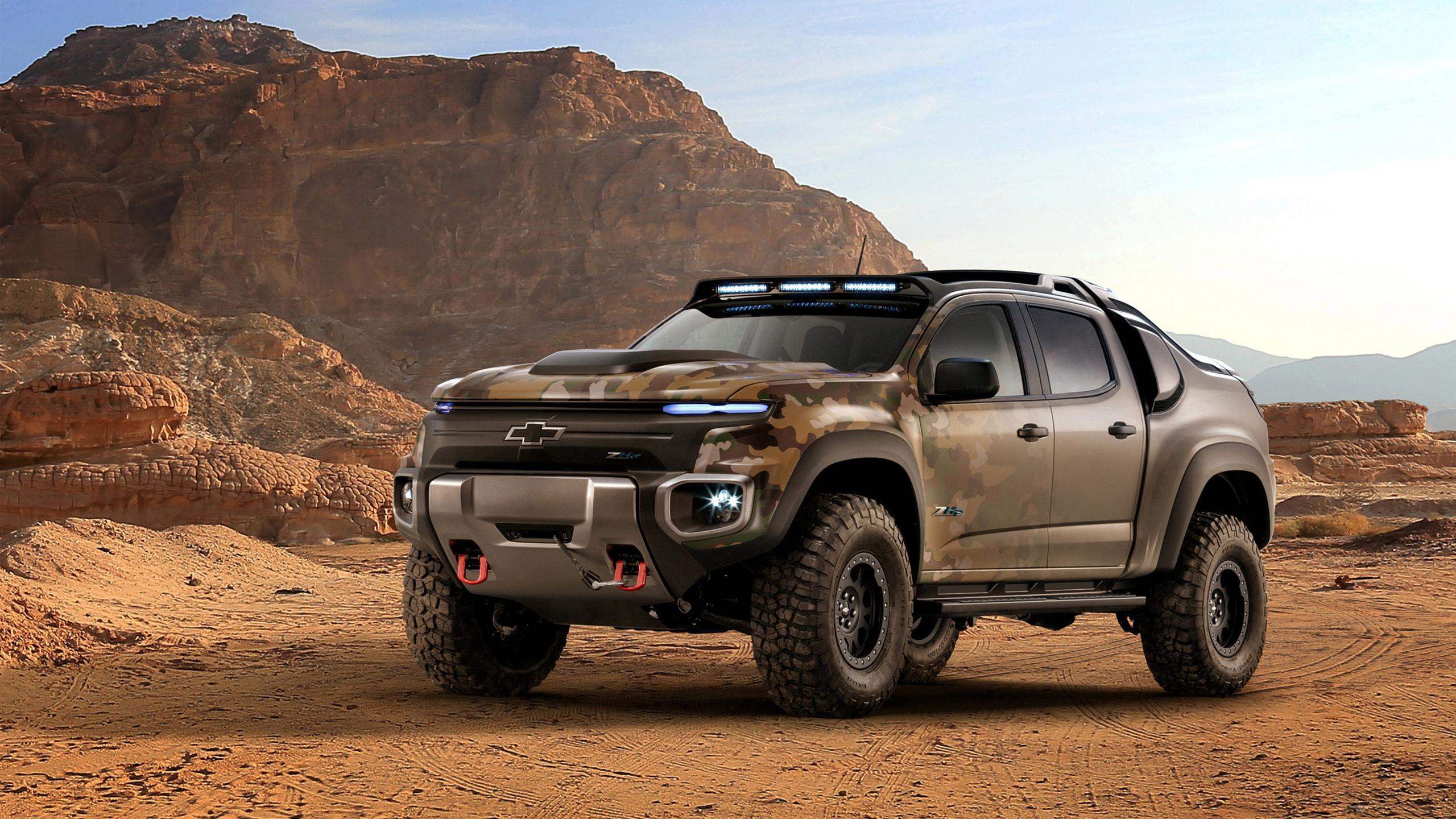 2560x1440 2016 Chevrolet Colorado ZH2 Fuel Cell Army truck