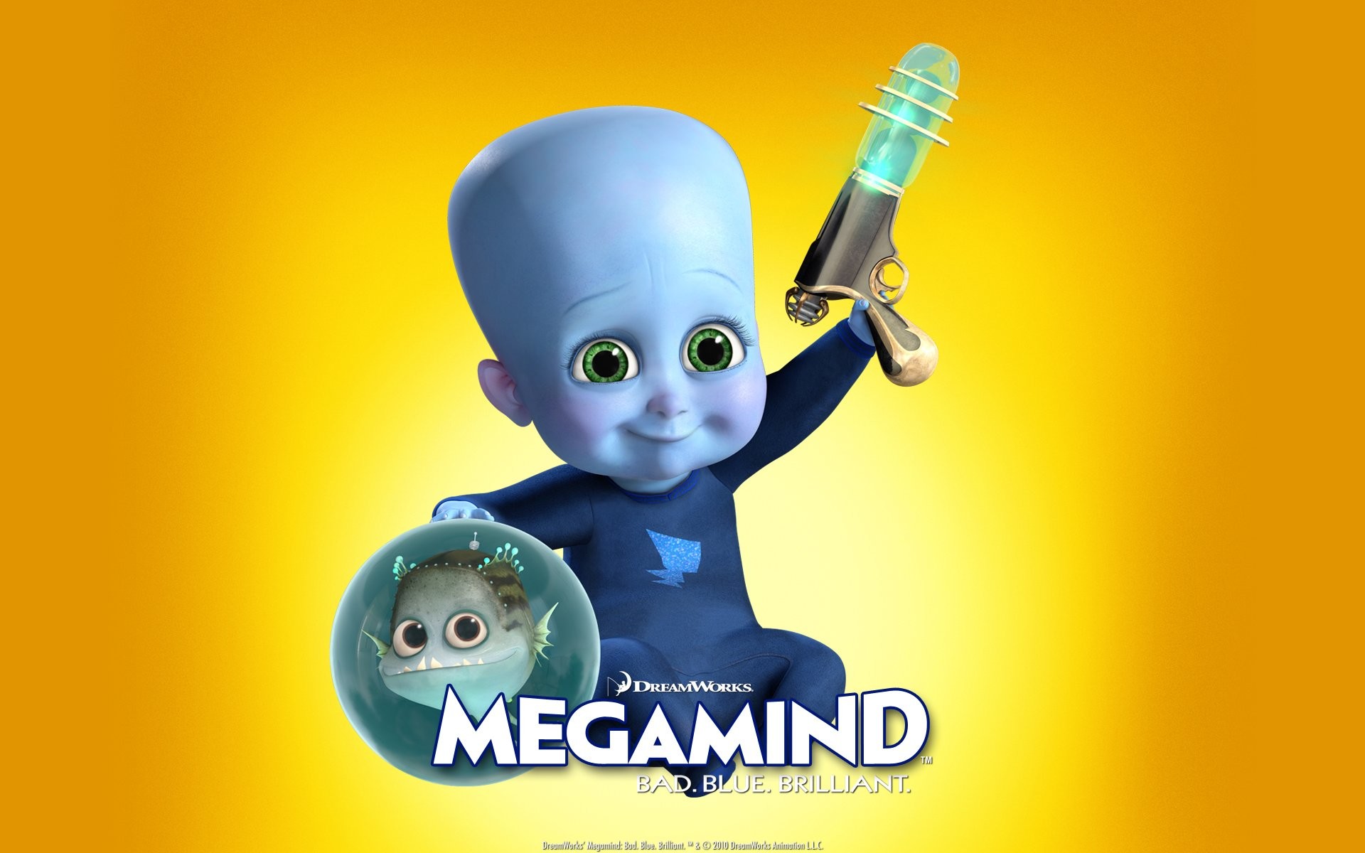 1920x1200 Animated Movie : Megamind (2010 ) | Children's fantasy films | science  fiction films |