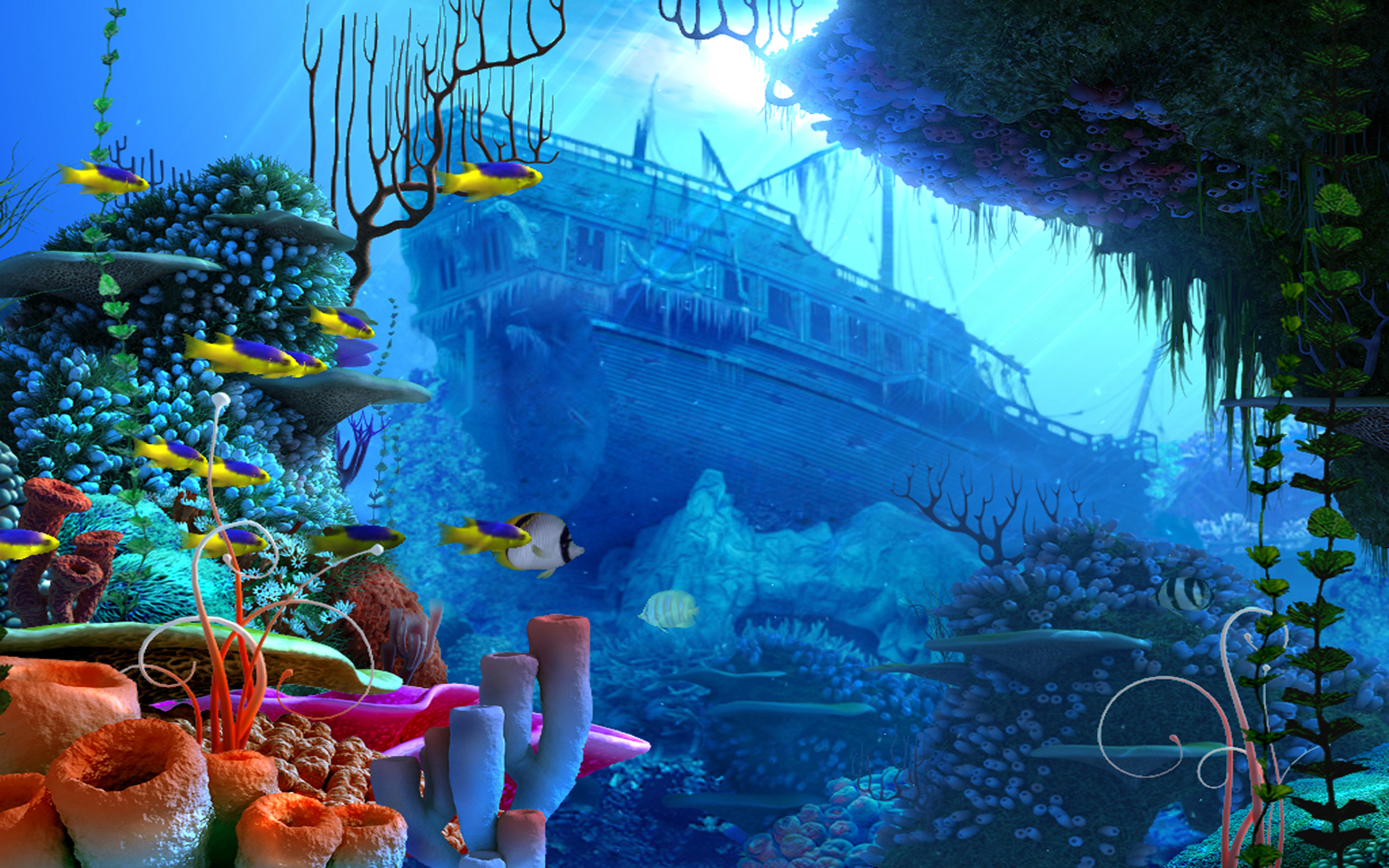 2560x1600 pirates pirate fantasy ship fish ocean underwater images 2560Ã1600 desktop wallpapers  high definition monitor download free amazing background photos ...