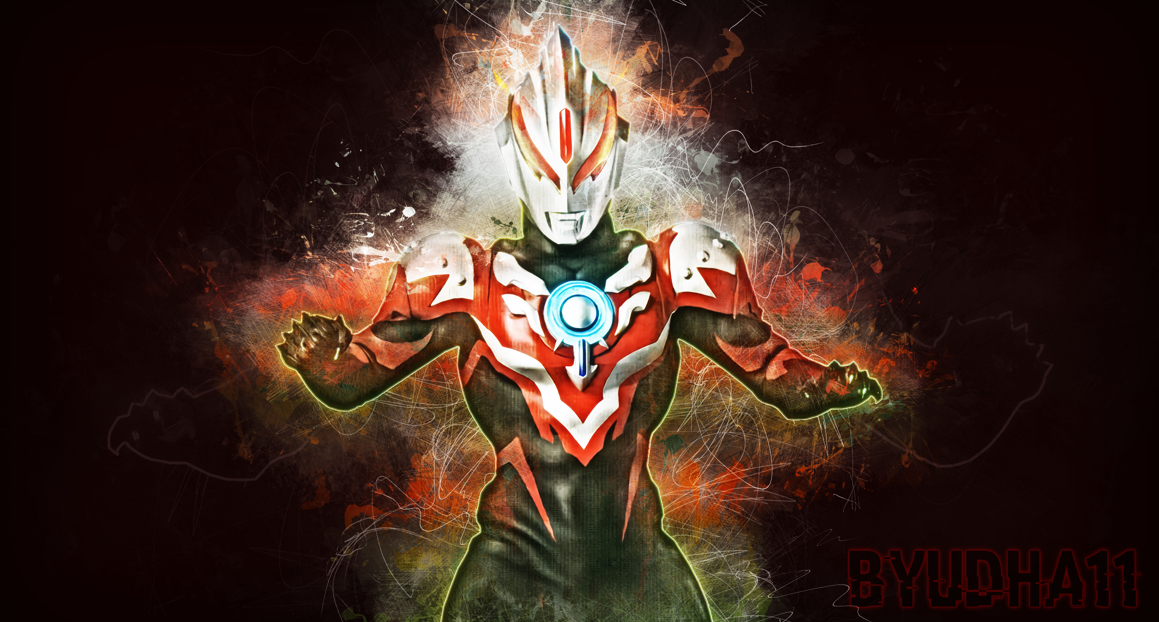 3840x2060 ... Ultraman Orb : Thunder Breaster by Byudha11