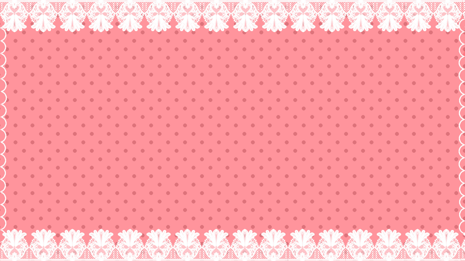 1920x1080 Cute pink polka dot background