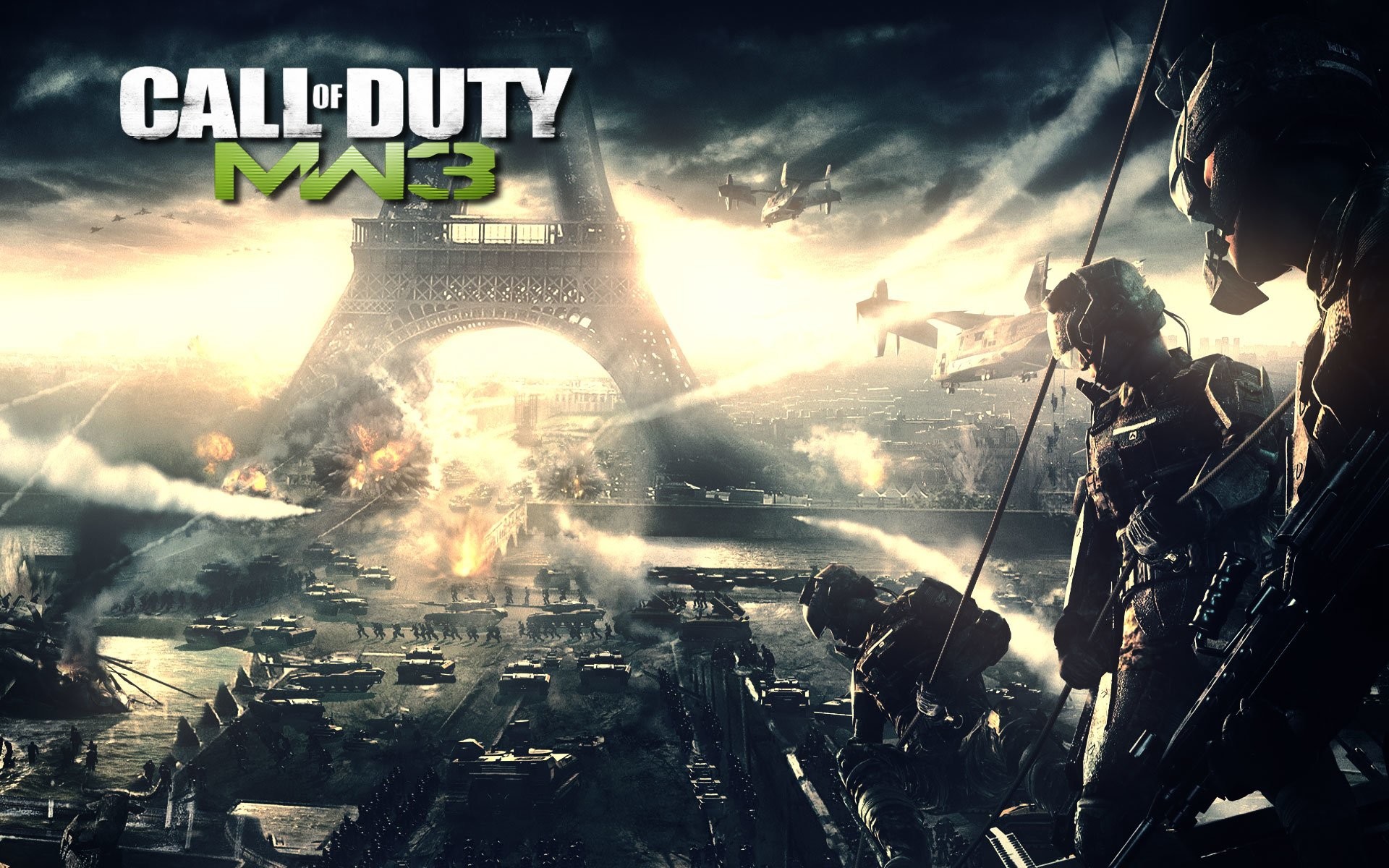 1920x1200 Video Game - Call Of Duty: Modern Warfare 3 Game Military Paris Battle  Wallpaper