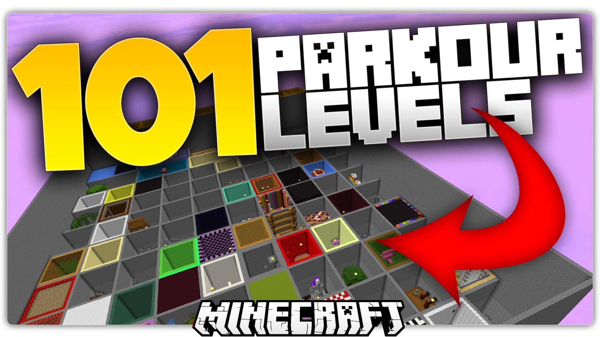 1920x1080 101 Minecraft Parkour Levels
