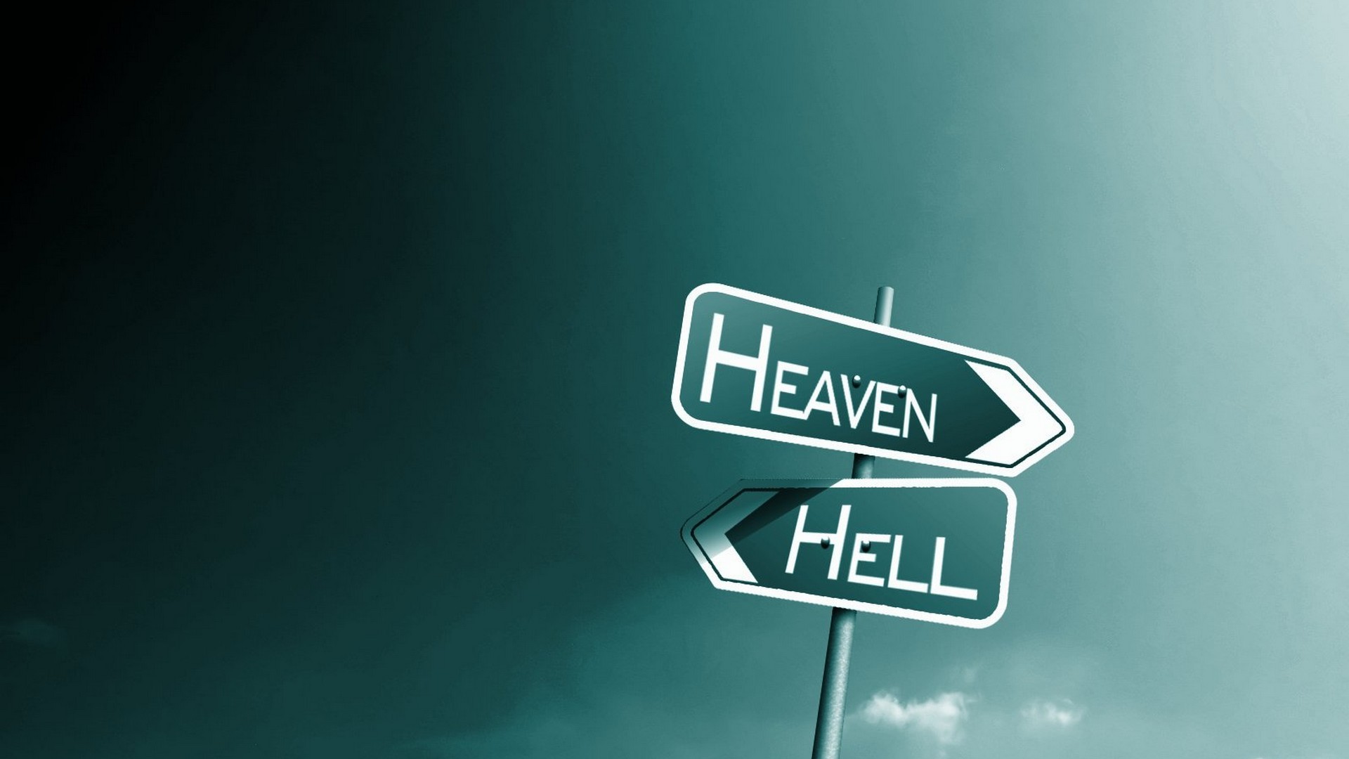 1920x1080 Religious - Christian Religion Heaven Hell Sign Wallpaper