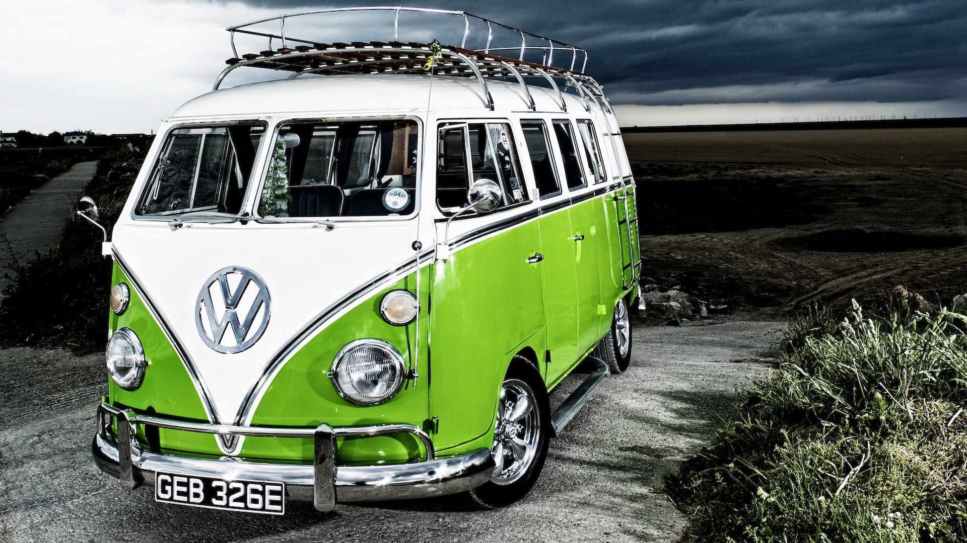 1920x1080 Hippie Van Volkswagen VW Bus Wallpaper