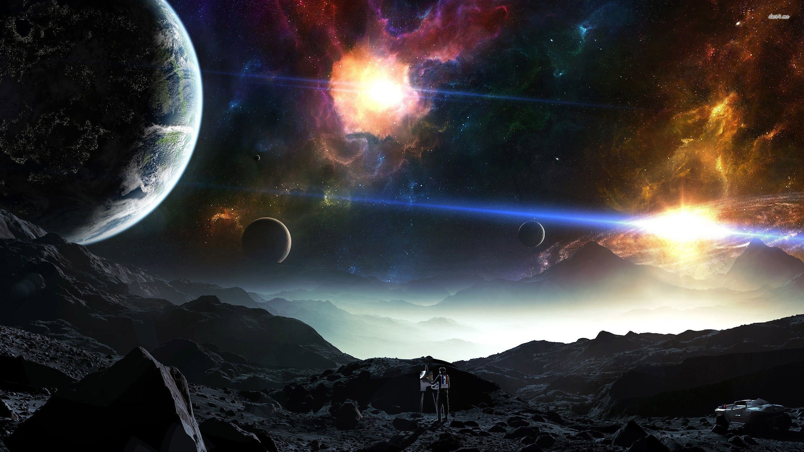 2560x1440 Planet nebula fantasy Wallpaper | Lumia Wallpapers Free HD