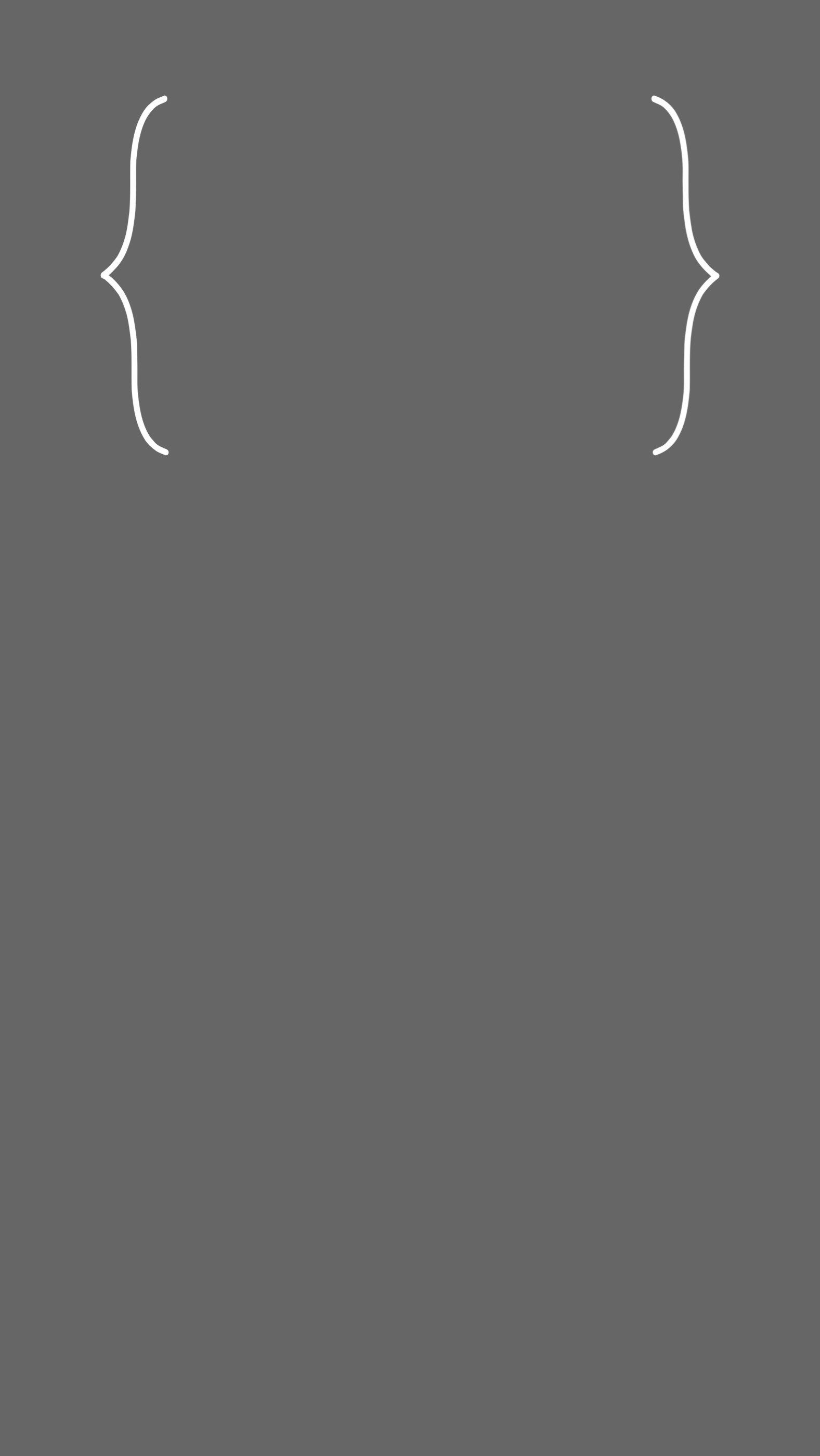 1577x2799 iPhone 6 Plus lock screen wallpaper. Minimal gray with white clock outline.