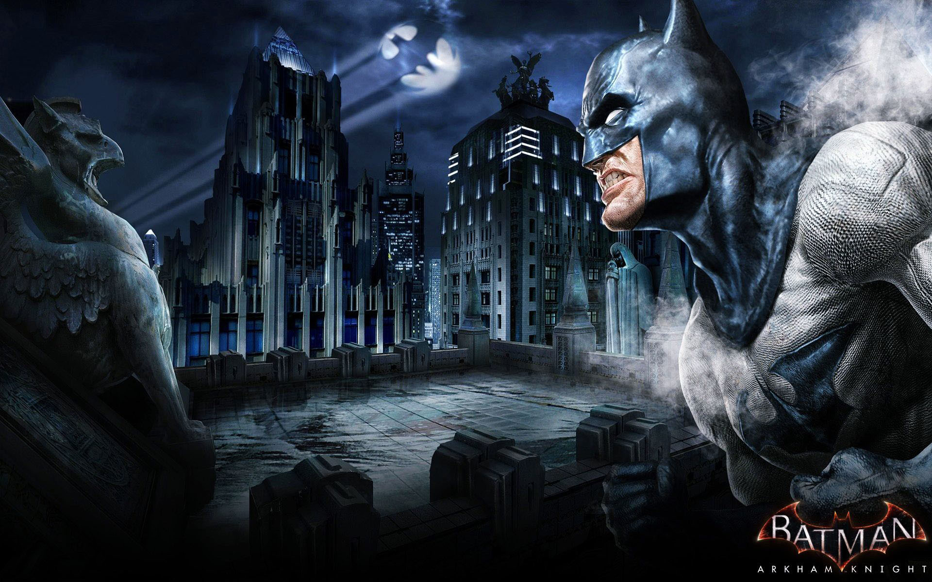 1920x1200 Batman Arkham Knight - The Bat-Signal  wallpaper