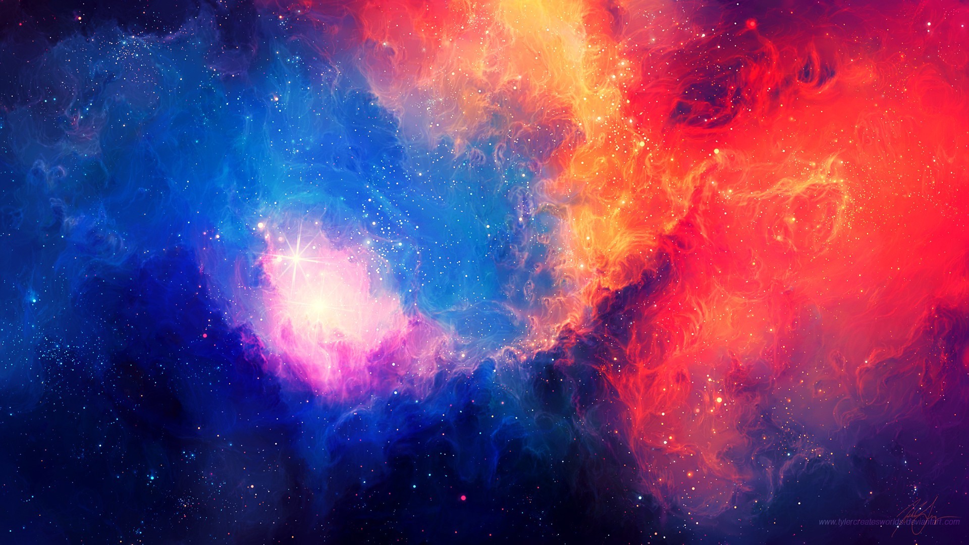 1920x1080 Colorful Galaxy Wallpaper High Resolution