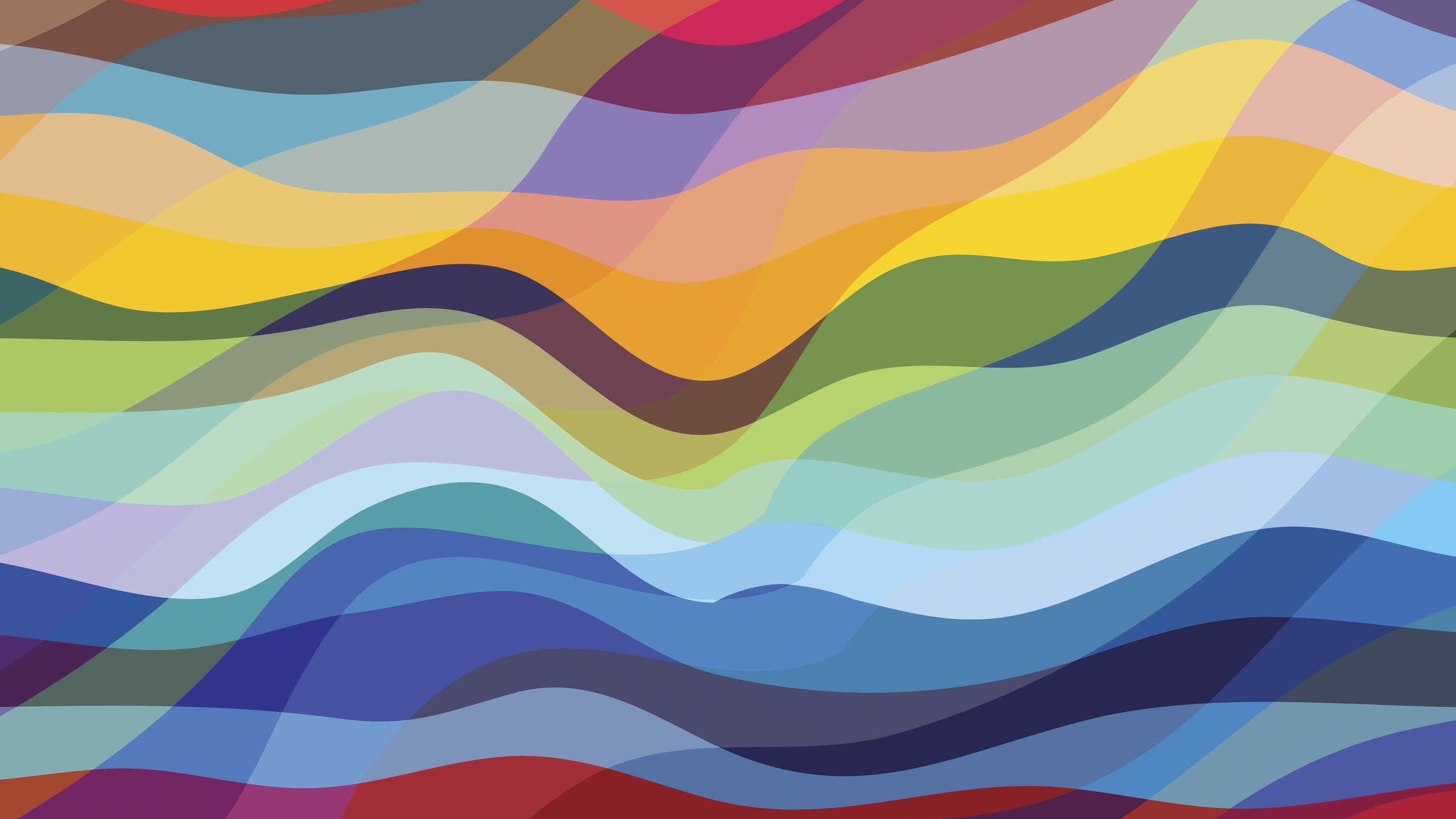 3840x2160 Abstract Waves Colorful 4k Wallpaper