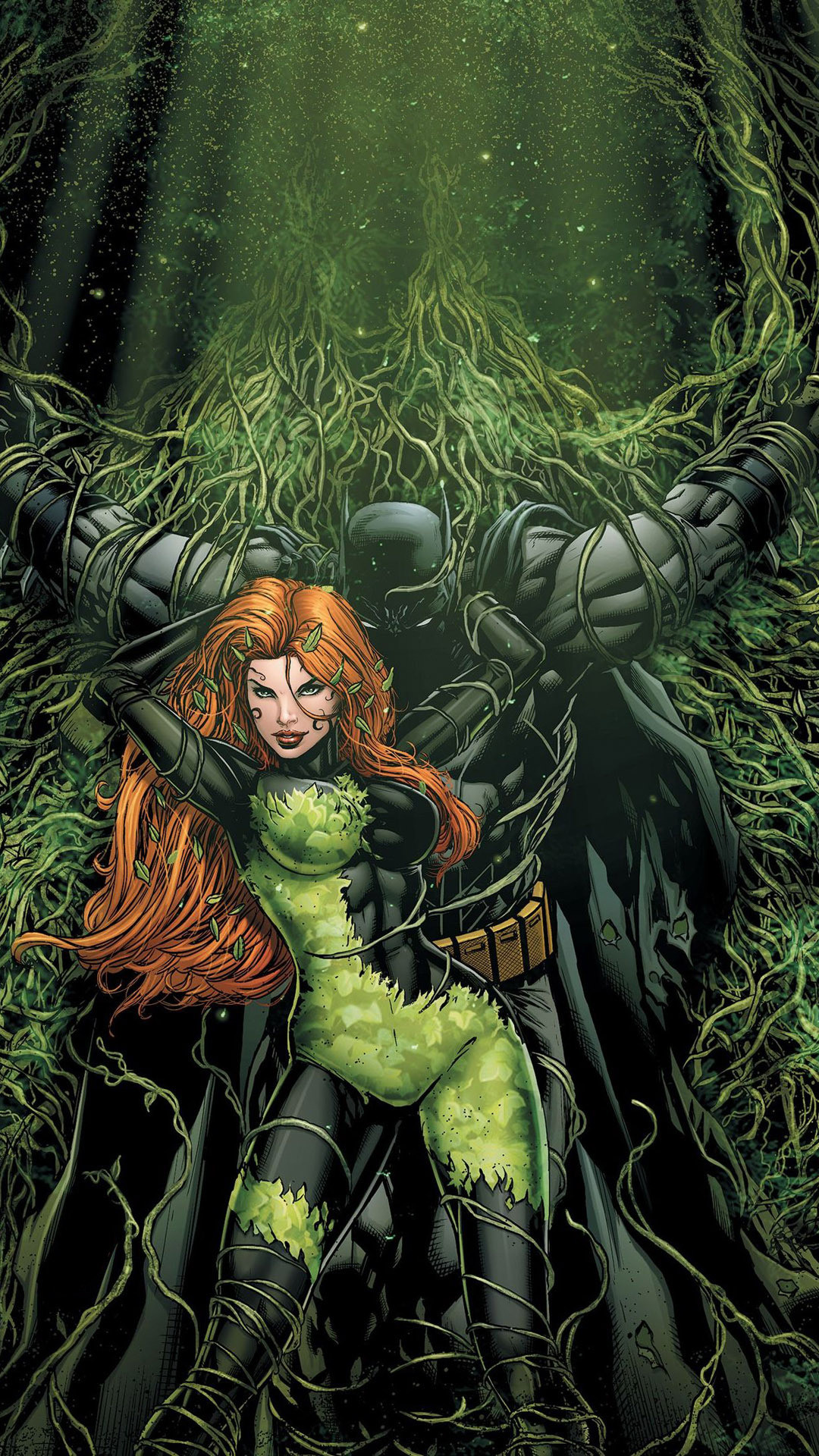 1080x1920 Batman and Poison Ivy Mobile Wallpaper 8970
