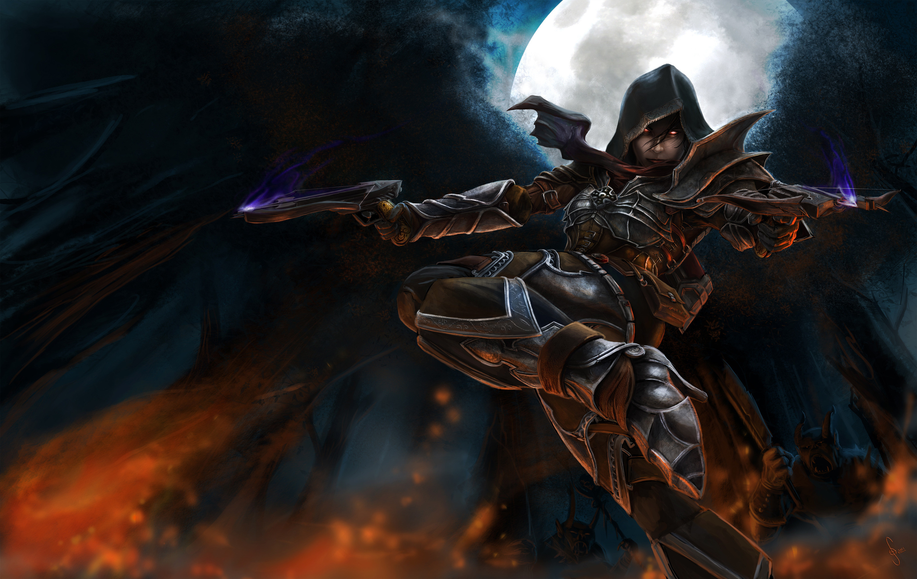 3200x2021  Demon Hunter Diablo III ÃÂ· HD Wallpaper | Hintergrund ID:244377