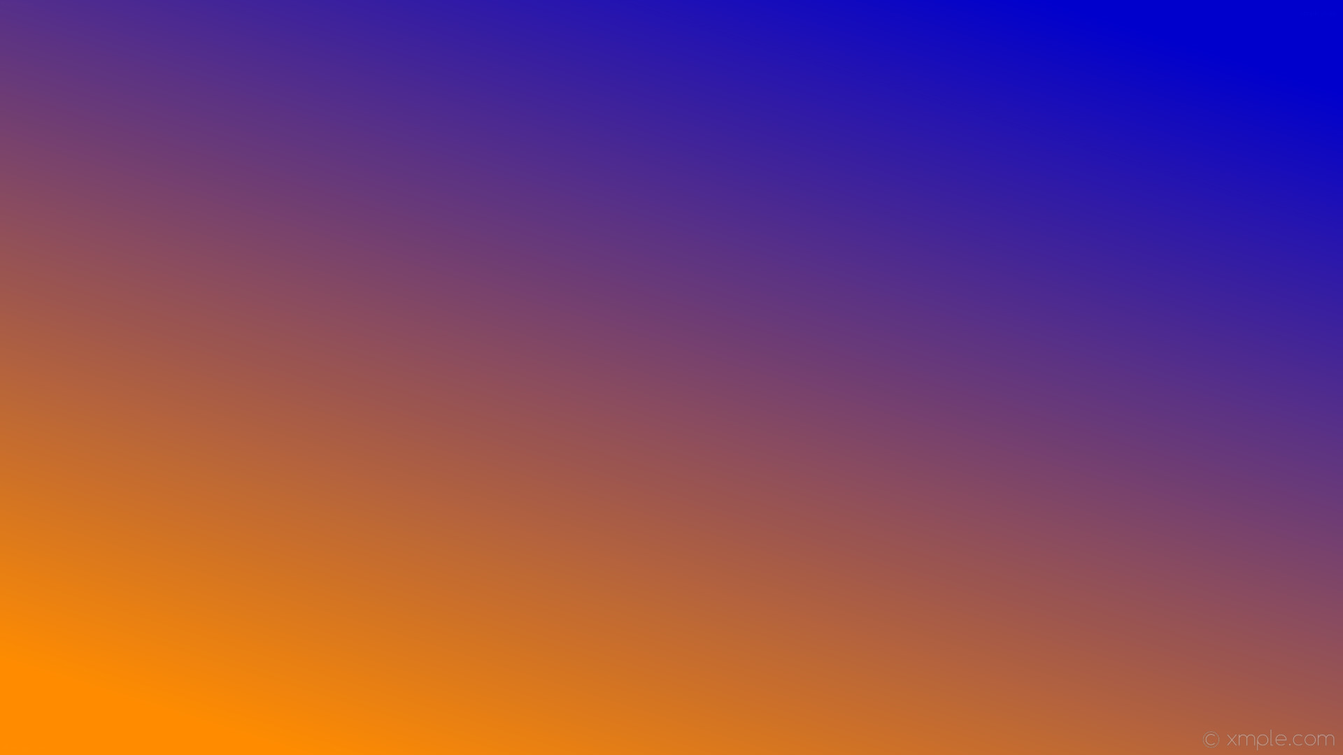1920x1080 wallpaper orange blue gradient linear medium blue dark orange #0000cd  #ff8c00 45Â°