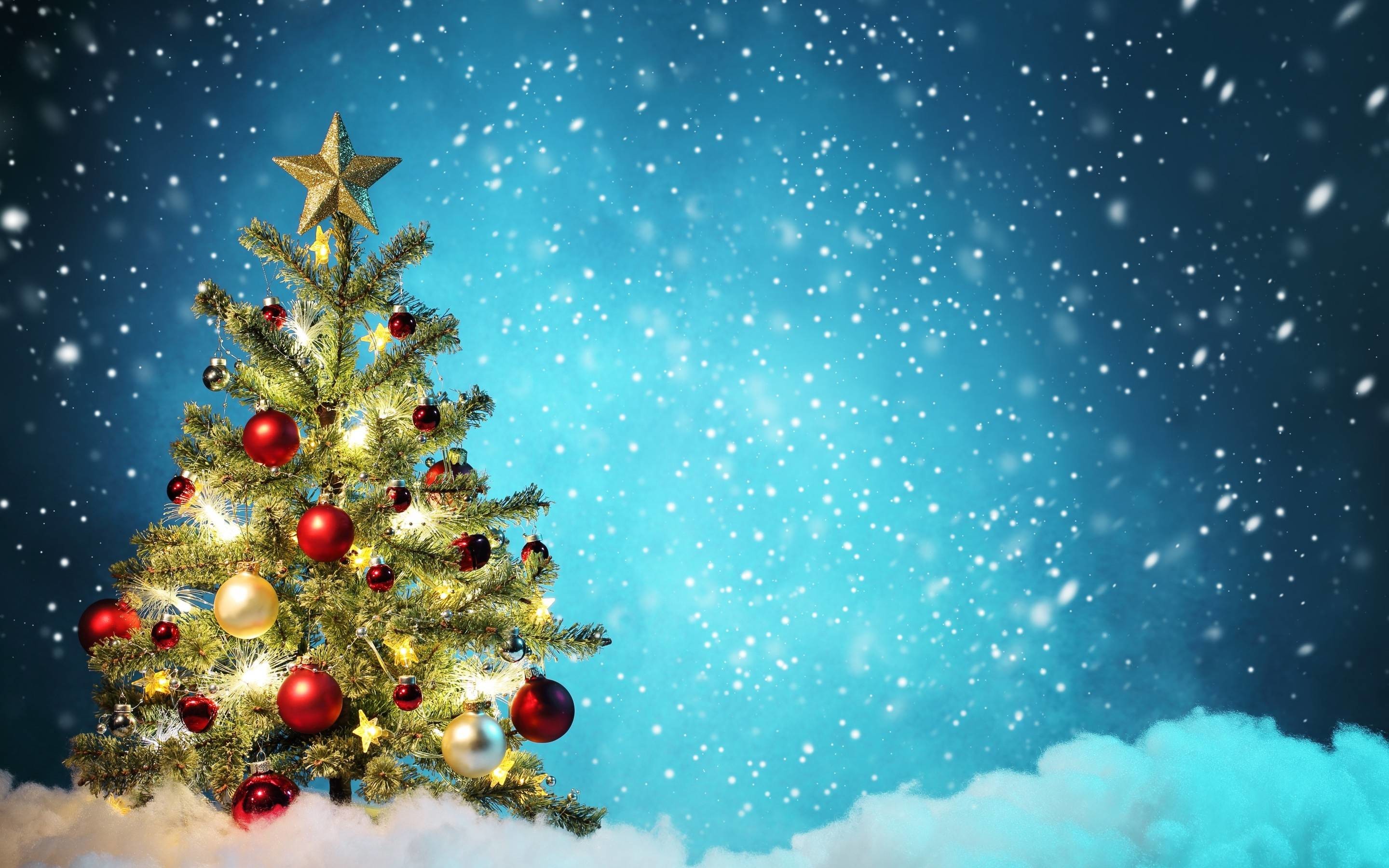 2880x1800 Wallpapers For > Christmas Tree Background Images