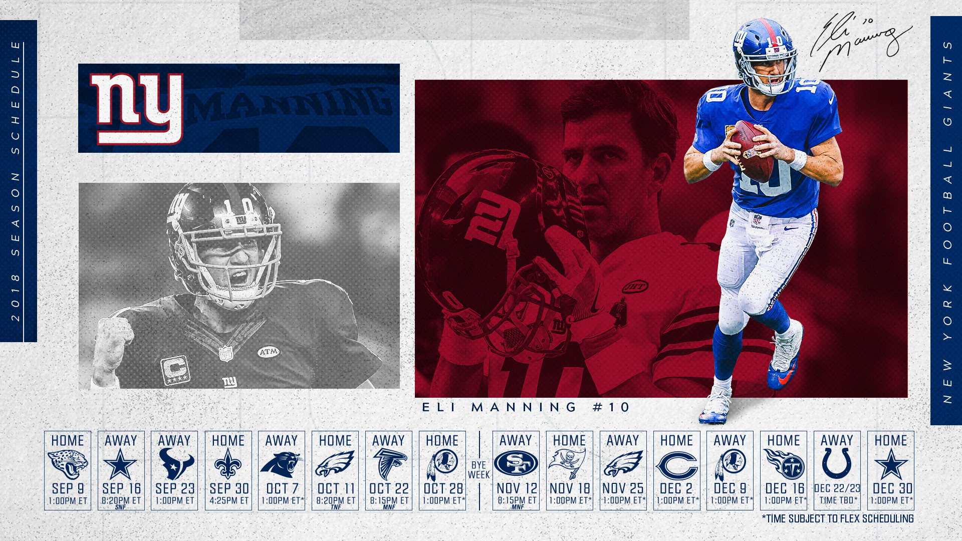 New York Giants on X: Fresh schedule wallpapers 