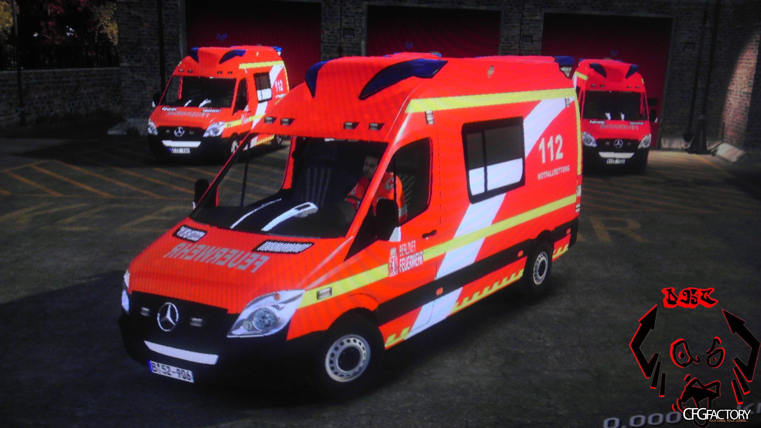 2560x1440 German Ambulance V2 Berliner Feuerwehr