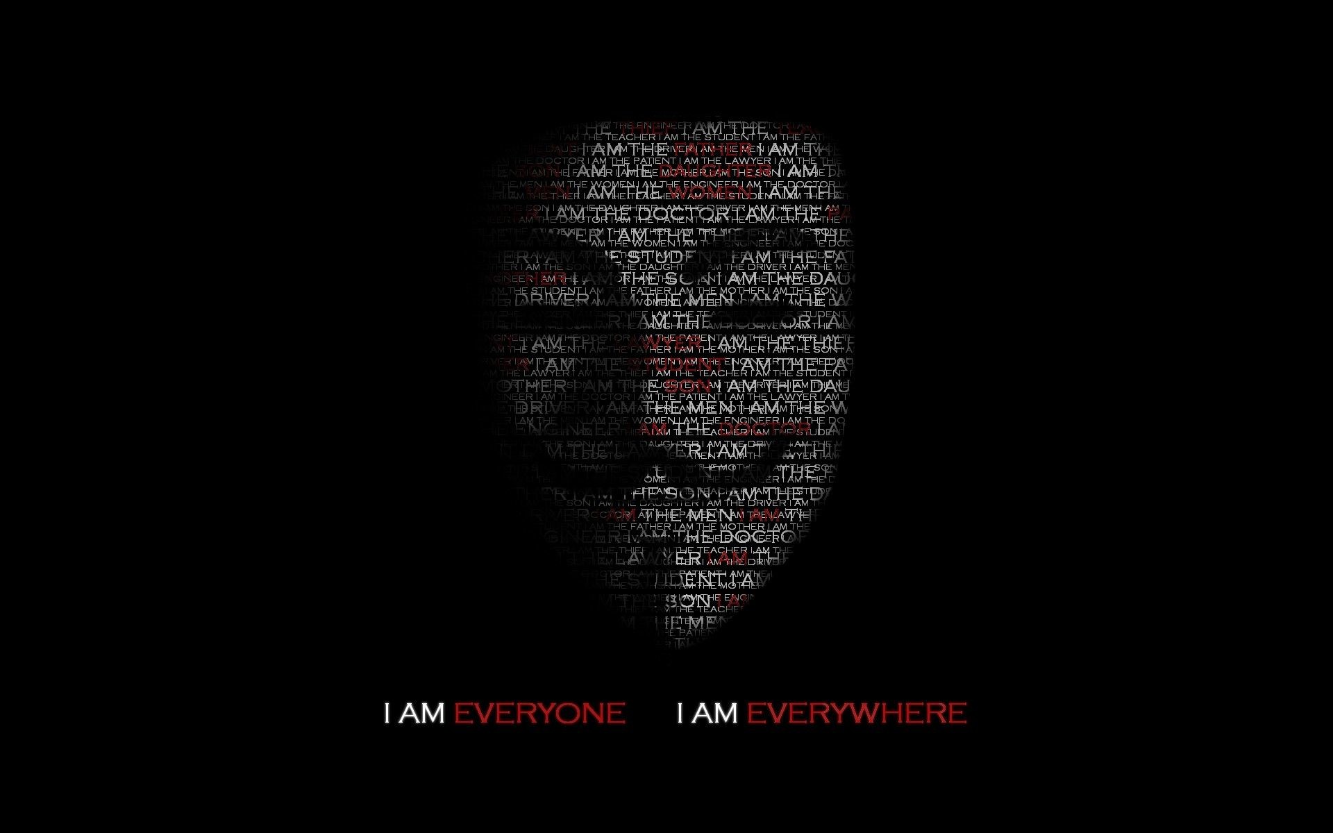 1920x1200 Anonymous, minimalistic, text, typography, V for Vendetta .