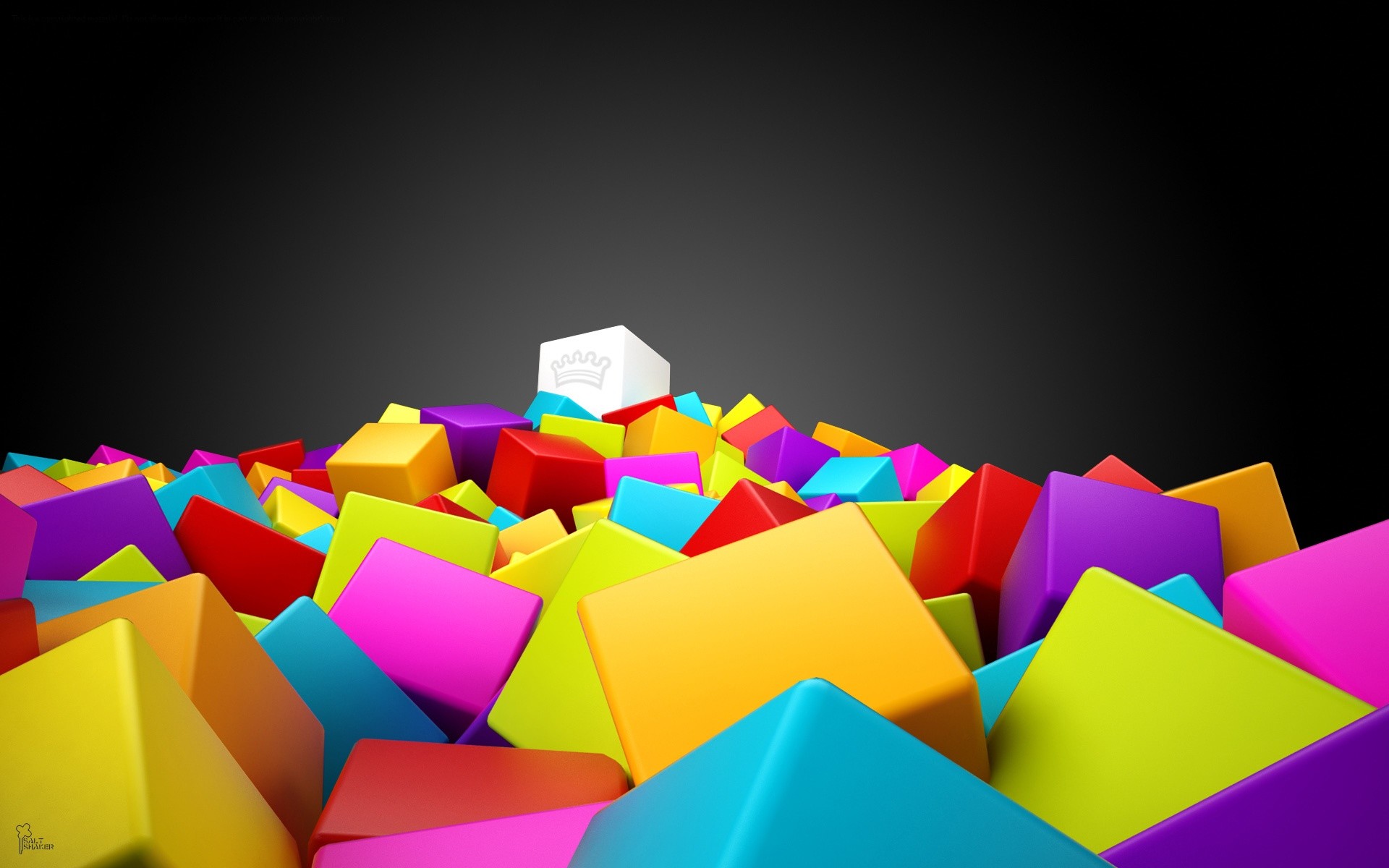 1920x1200 free cubes colorful image