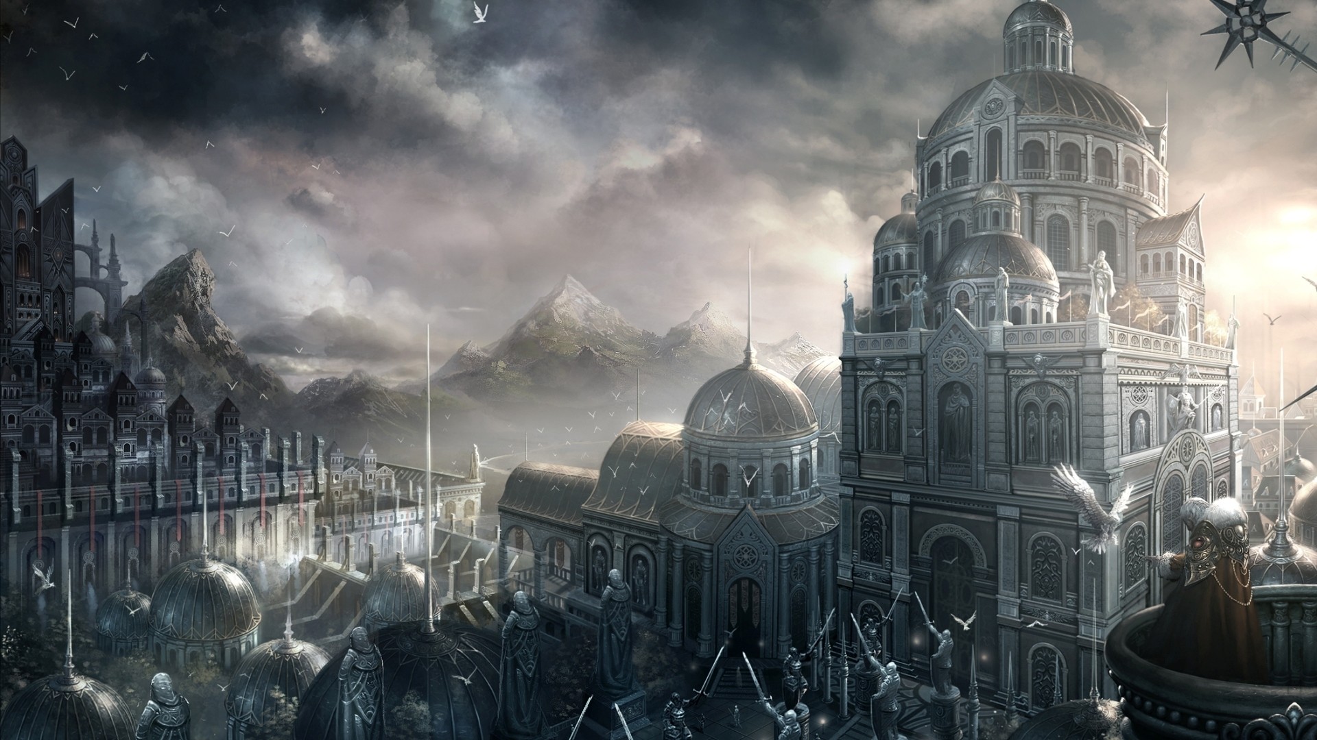1920x1080 display,fun, fantasy, warriors, buildings, funny images, architecture, army  weapons, art, cities, yuan, xu, soldiers,chao, abstract stock images  Wallpaper ...