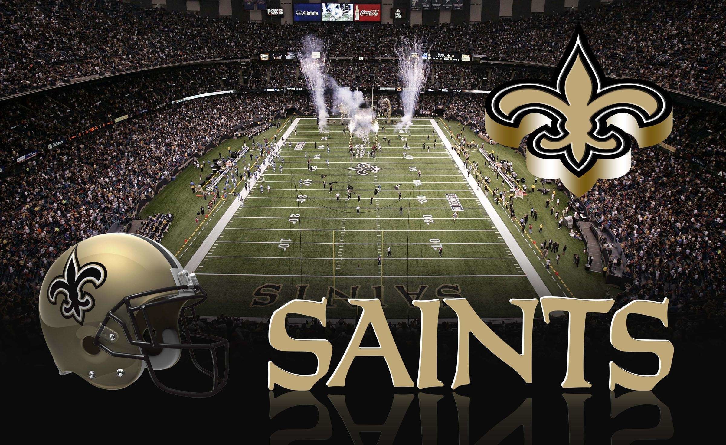 2400x1471 New Orleans Saints Stadium | Download High Quality Resolution .