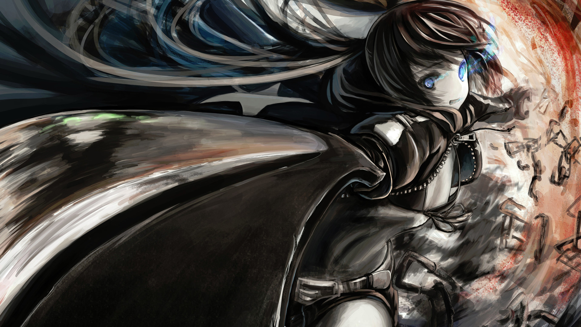 1920x1080 Black Rock Shooter 1080p Wallpaper from Shadow of Death - hosted by .