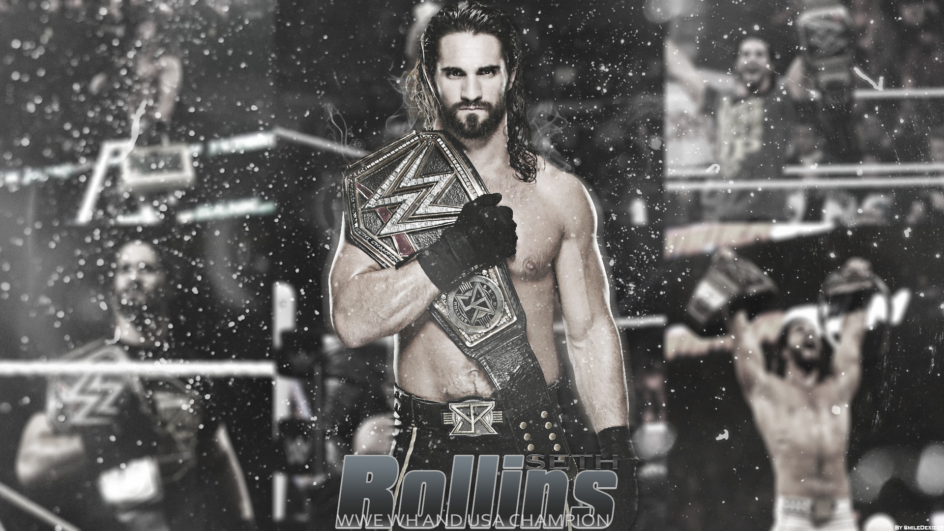 1920x1080 ... WWE Wrestling Seth Rollins Wallpaper 2015 by SmileDexizeR