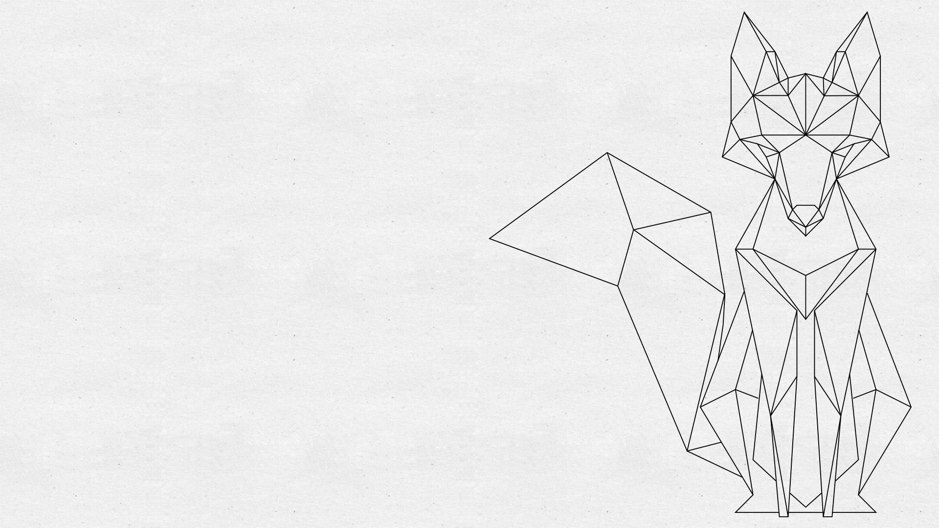 1920x1080 Geometric Fox [] More sizes in comments : wallpapers