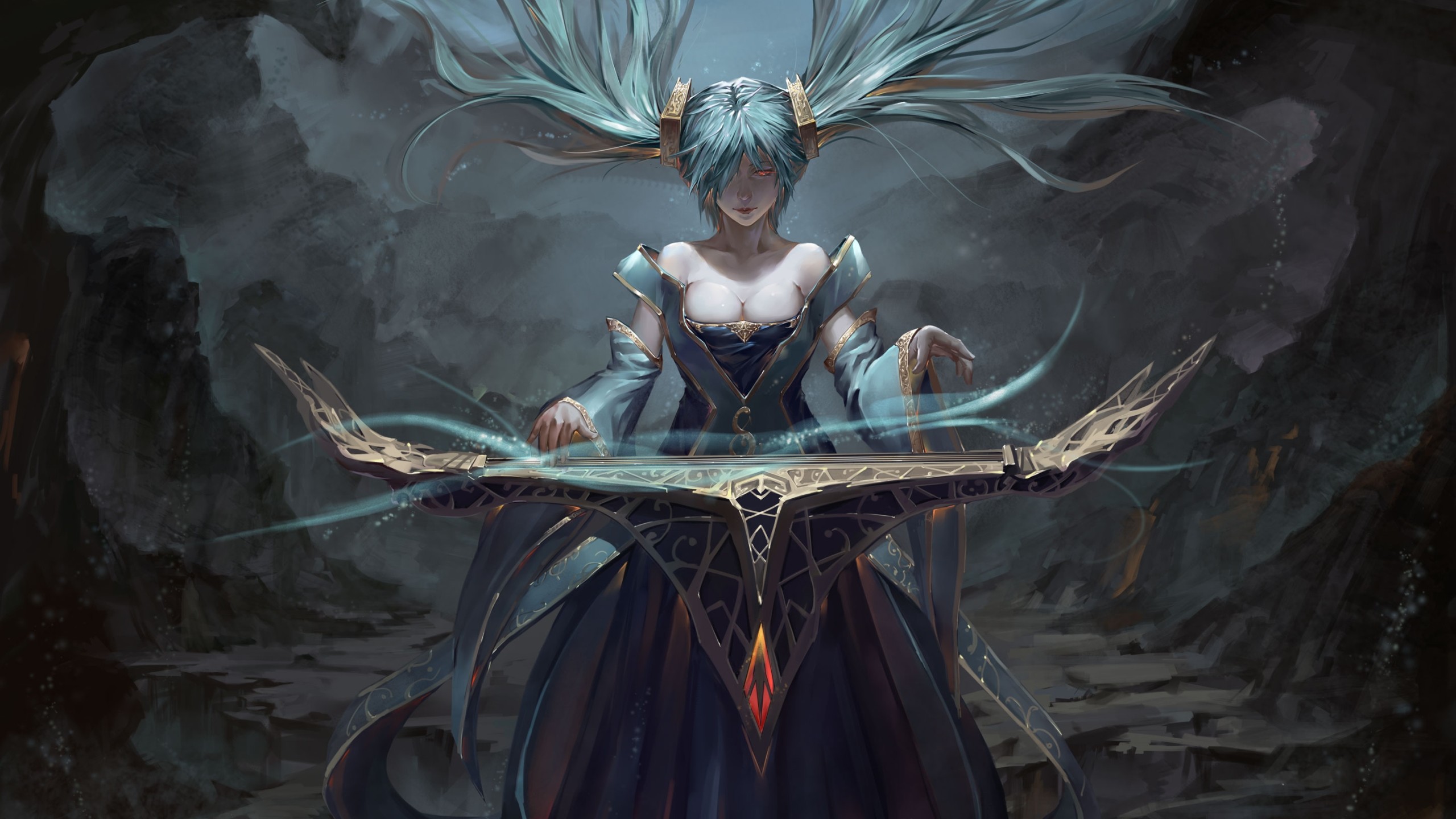 2560x1440 HD & Widescreen wallpaper of Sona Buvelle from the League of Legends video  game series -
