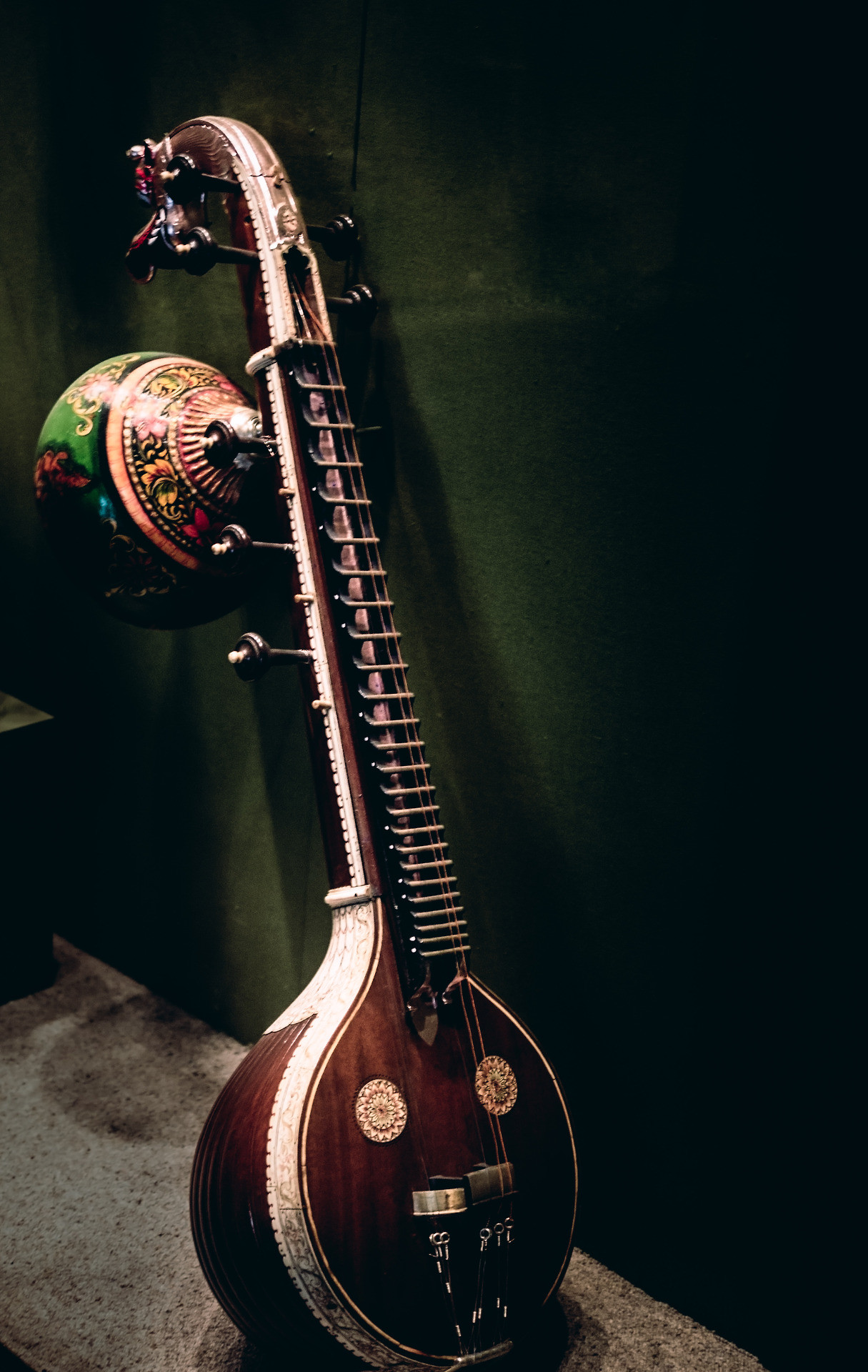 1215x1920 Saraswati Veena - a stringed instrument used in carnatic classical music.  The veena in its