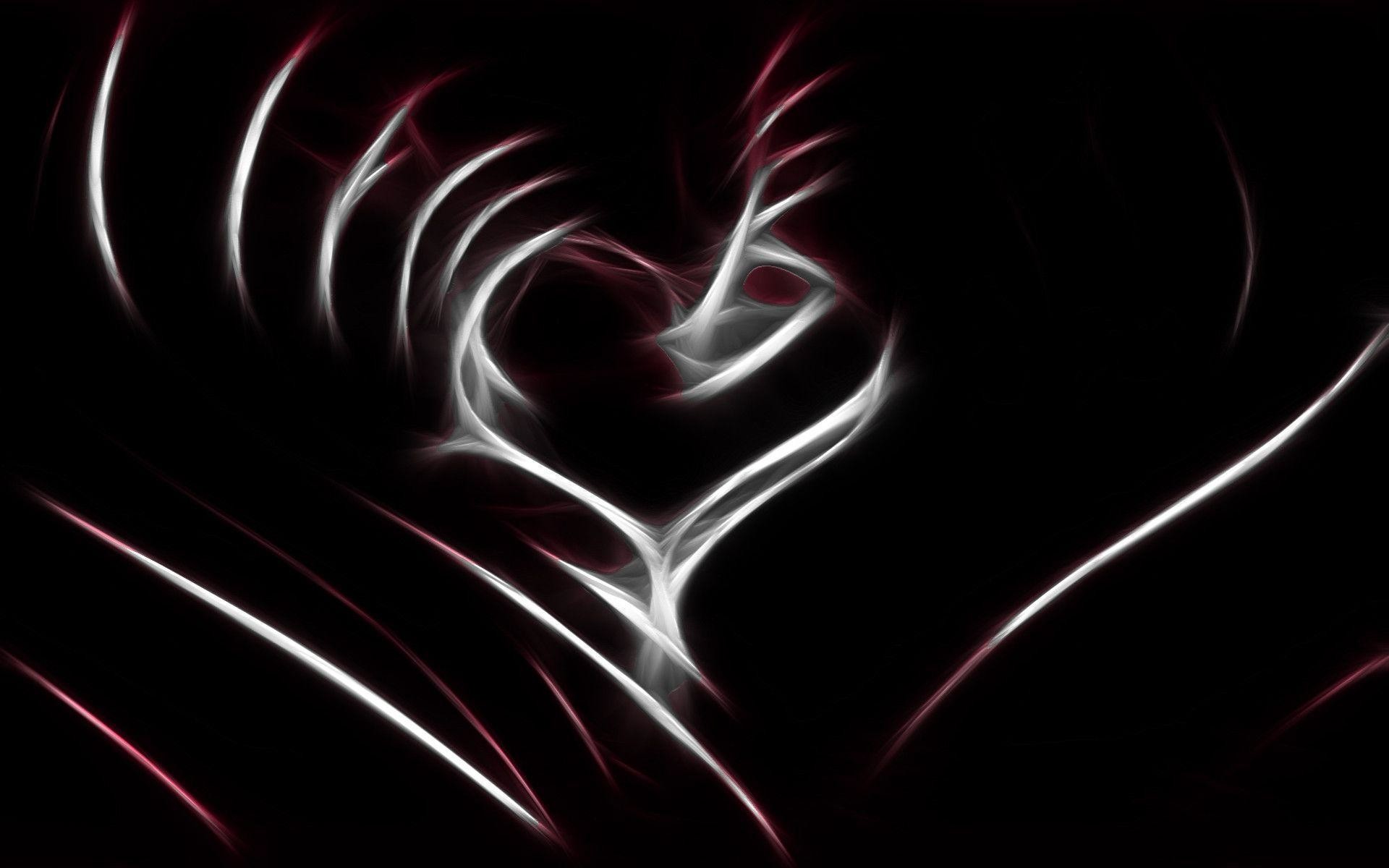 1920x1200 Black Heart Love HD Backgrounds | High Definition Wallpapers