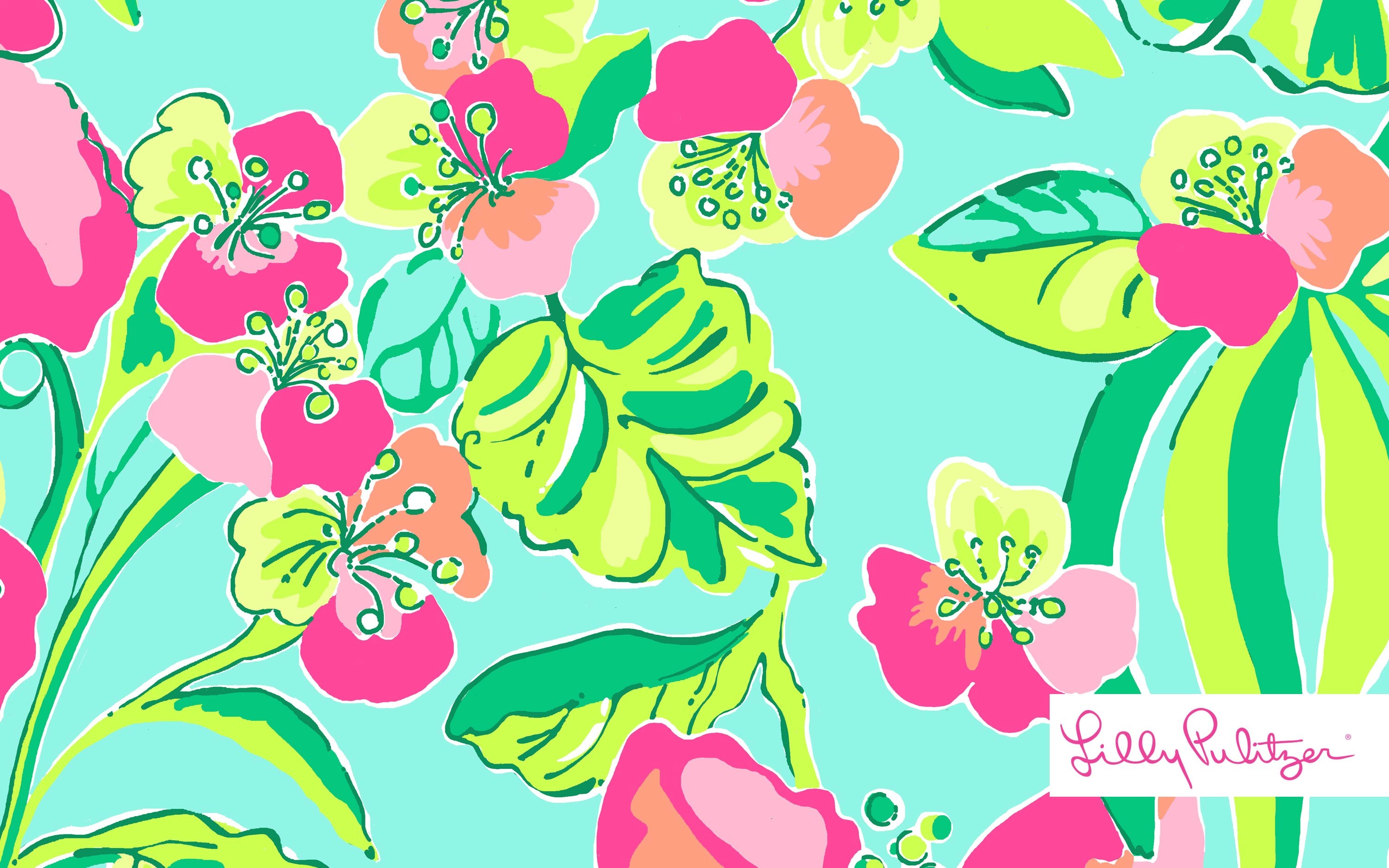 3000x1876 Lilly Pulitzer Island Cocktail Wallpaper