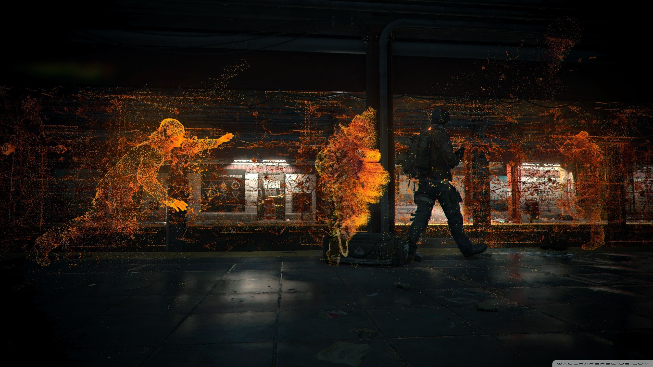 2560x1440  HD Background Tom Clancys The Division Game Fire Shooter Soldier  | HD Wallpapers | Pinterest