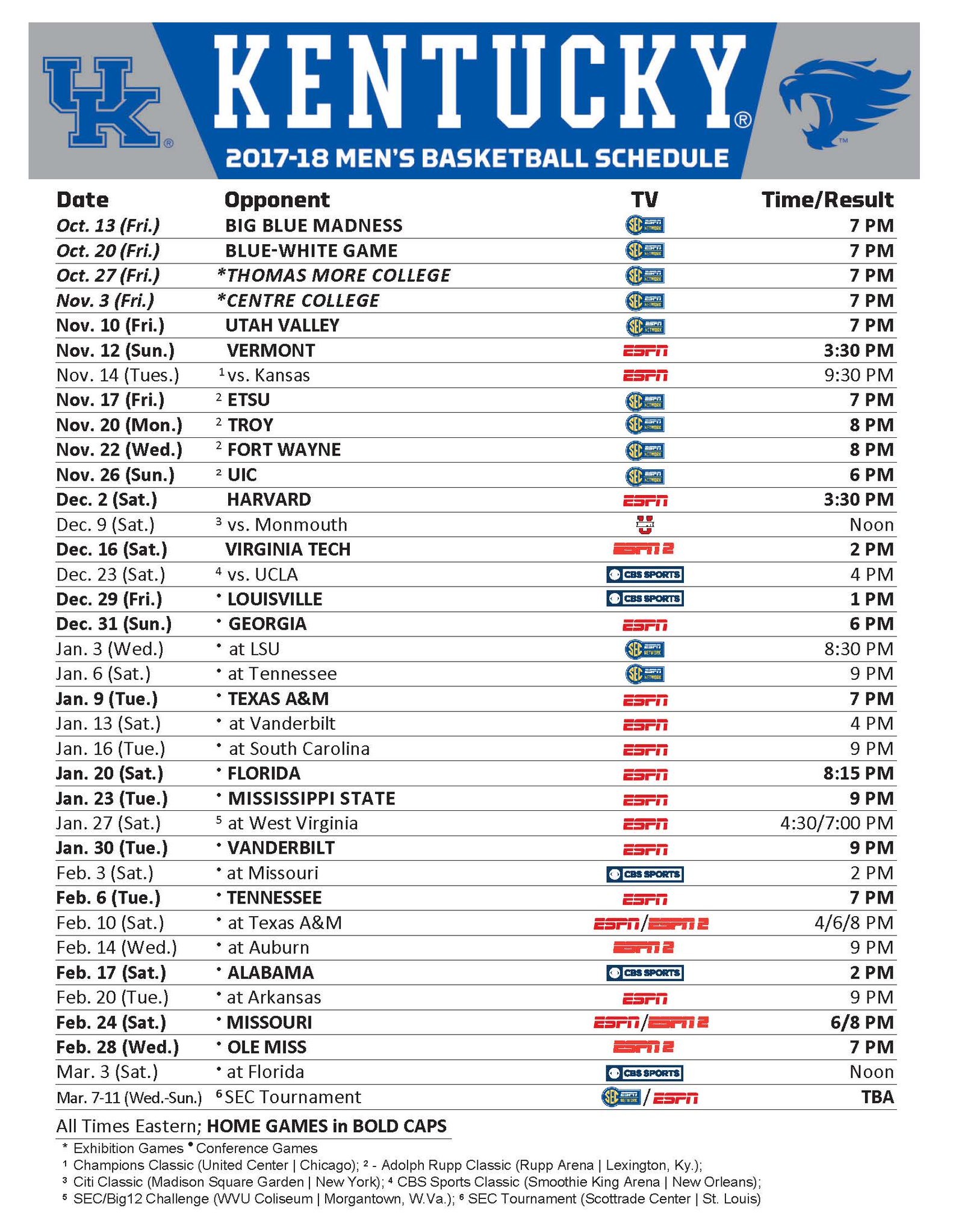 1583x2048 With the SEC regular-season schedule now set, we now have the full Kentucky  Wildcats Basketball schedule for the 2016-17 season.