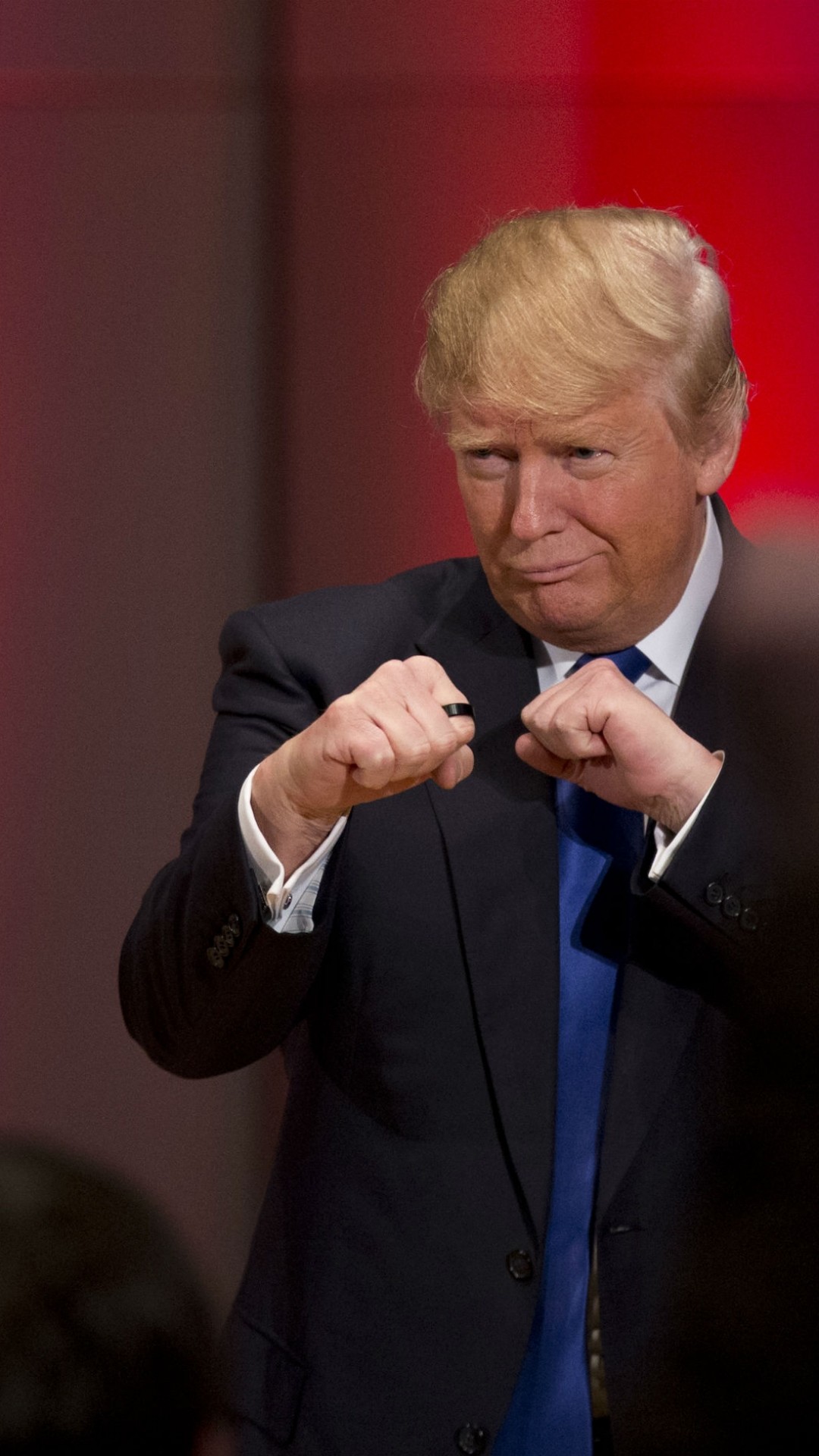 1080x1920 ... Donald Trump Fists Funny iPhone 8 wallpaper.