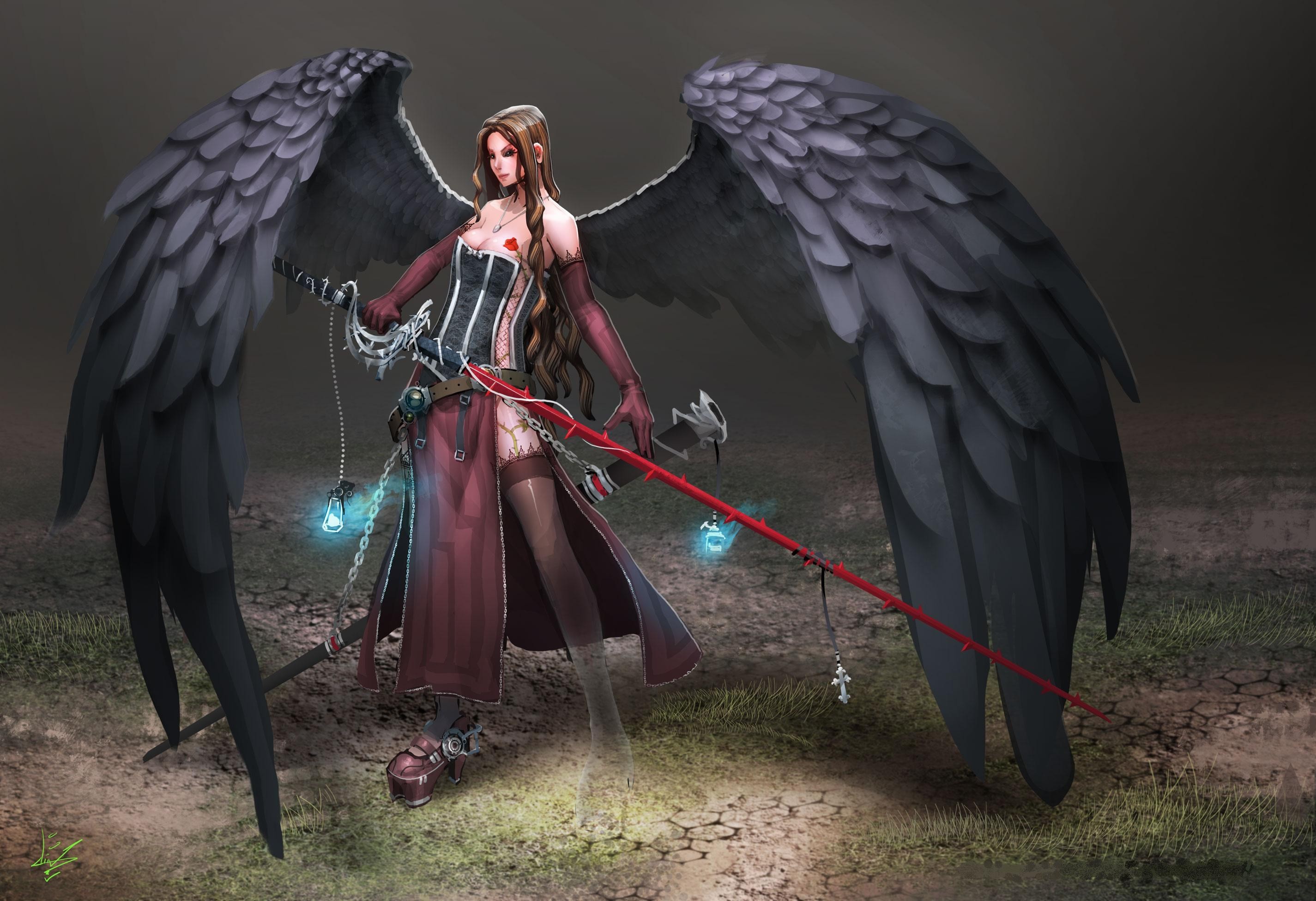 2850x1950  free wallpaper and screensavers for angel warrior