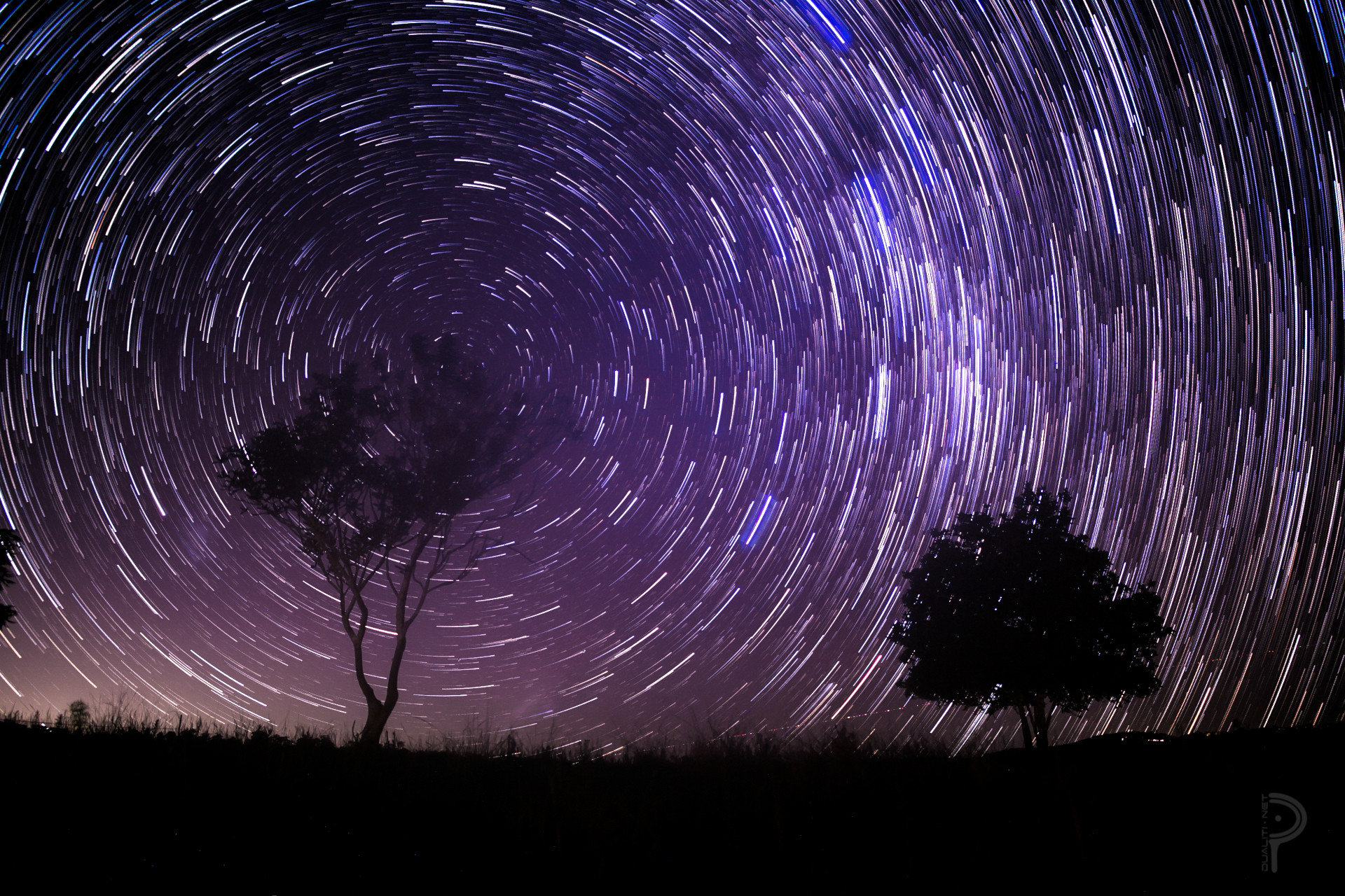 1920x1280 night hill space sky purple silhouette stars coast astronomy Australia  infinity beautiful sunshine way star trail