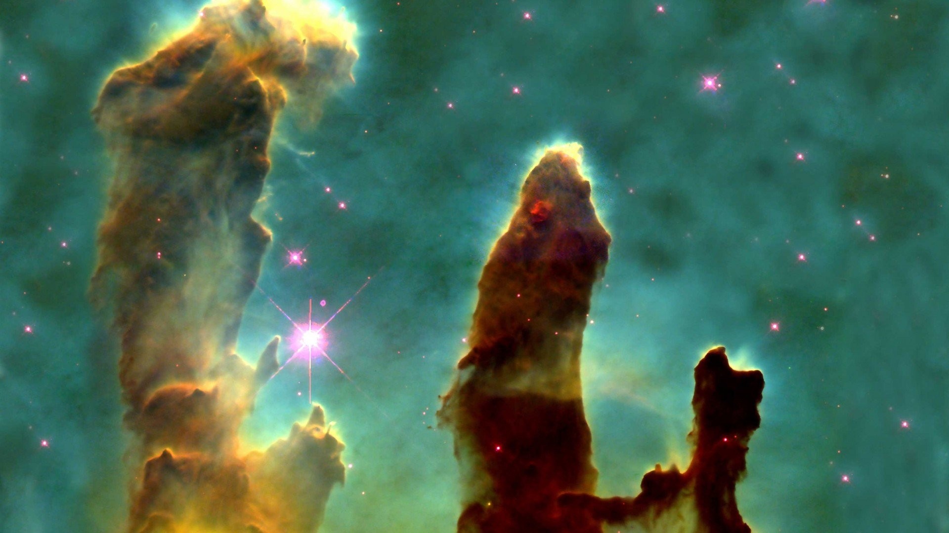 1920x1080 Nebulae, Pillars Of Creation Eagle nebula wallpaper