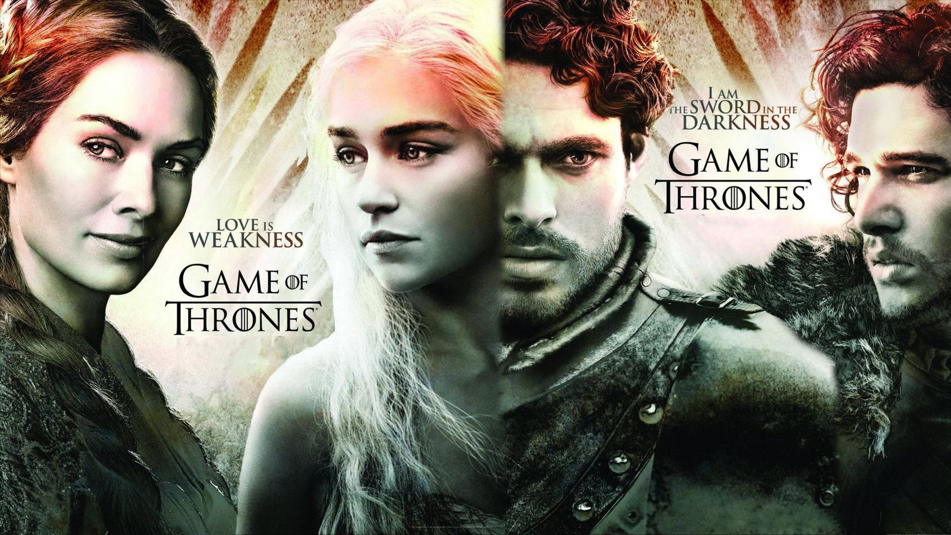 1920x1080 Fernsehserien - Game Of Thrones Jon Snow Richard Madden Robb Stark Kit  Harington Emilia Clarke Daenerys