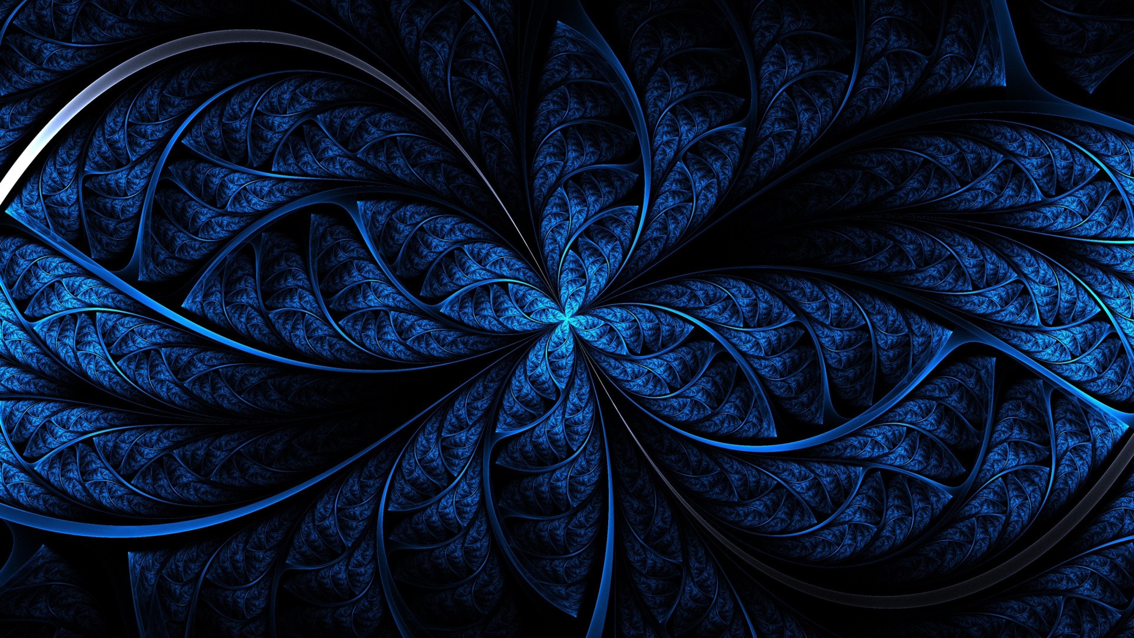 3840x2160 Preview wallpaper pattern, color, light, blue, dark 