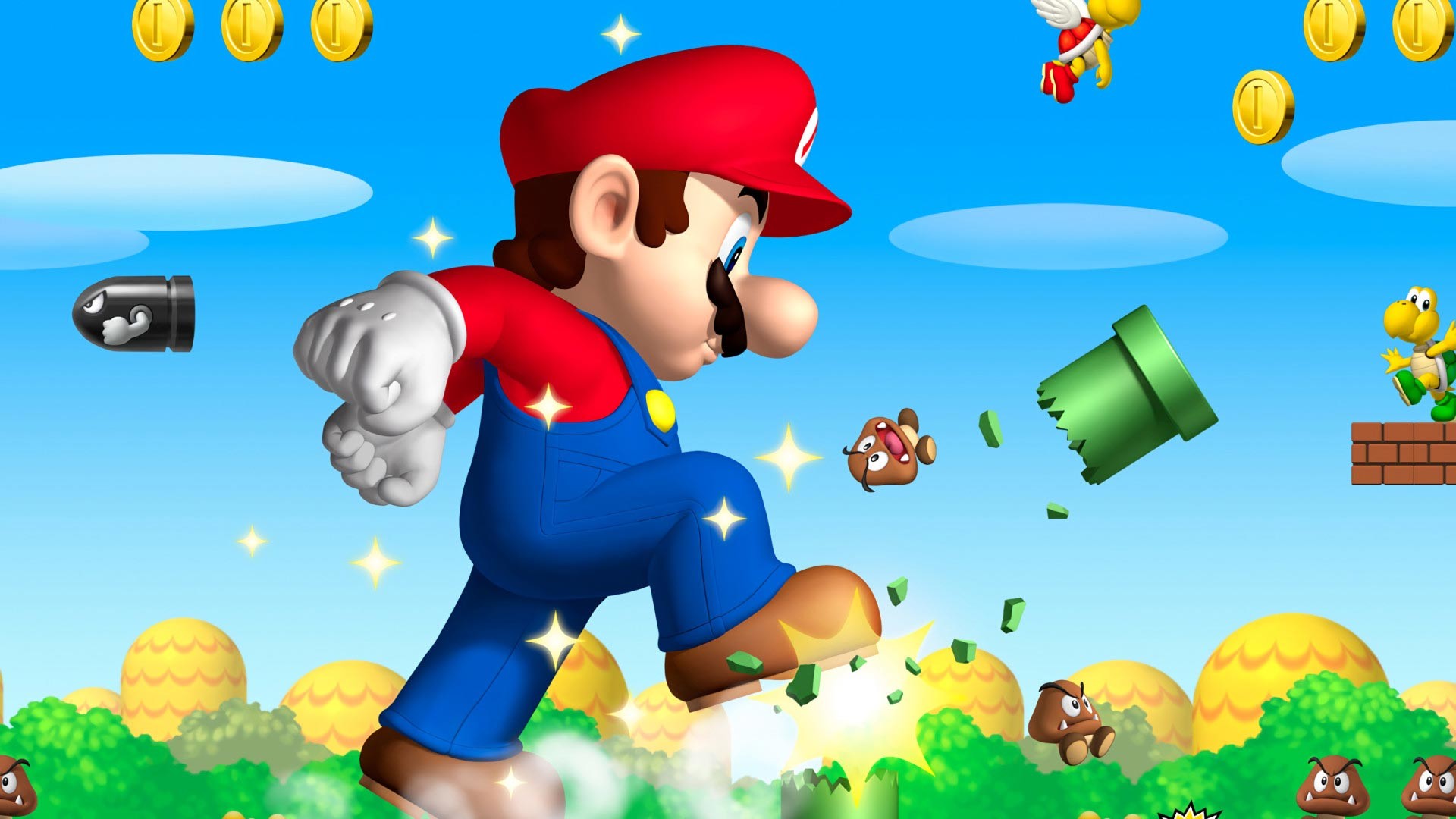 1920x1080 Click on the pictures for fullsize of Super Mario Bros Hd Wallpapers