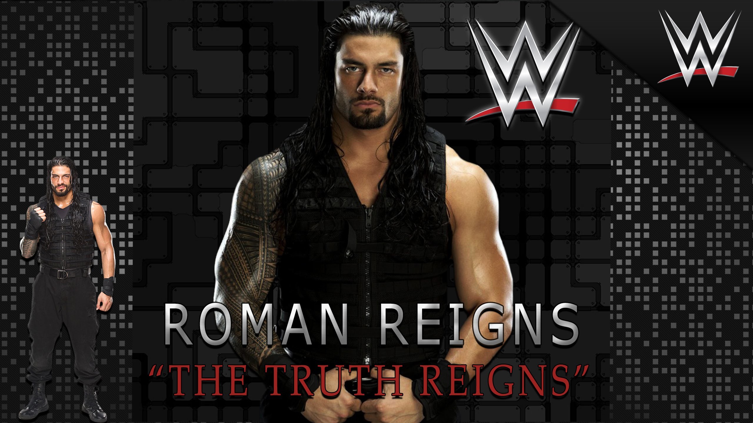 2560x1440 Roman Reigns WWE champ