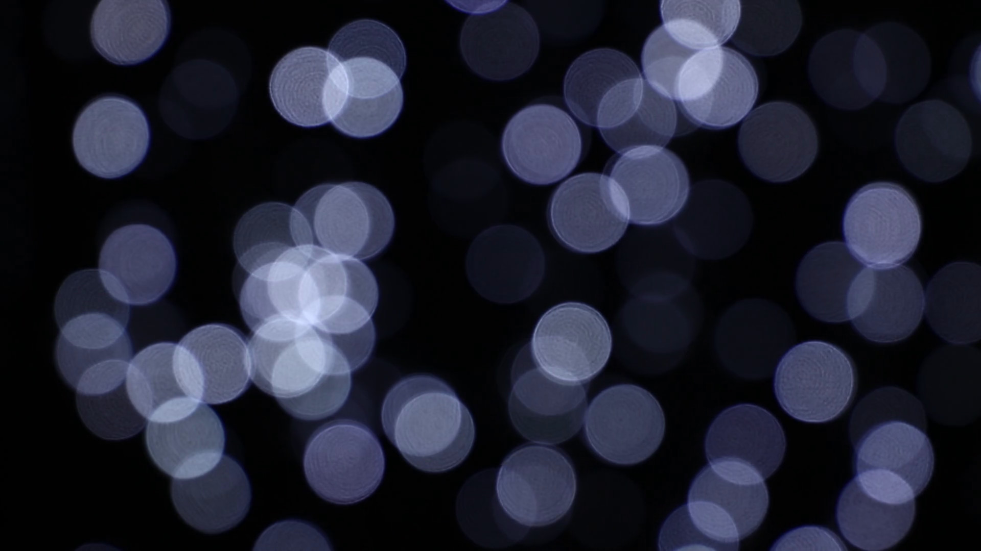 1920x1080 Light blue and white festive Christmas circular bokeh over dark, slow  moving trembling and shaking