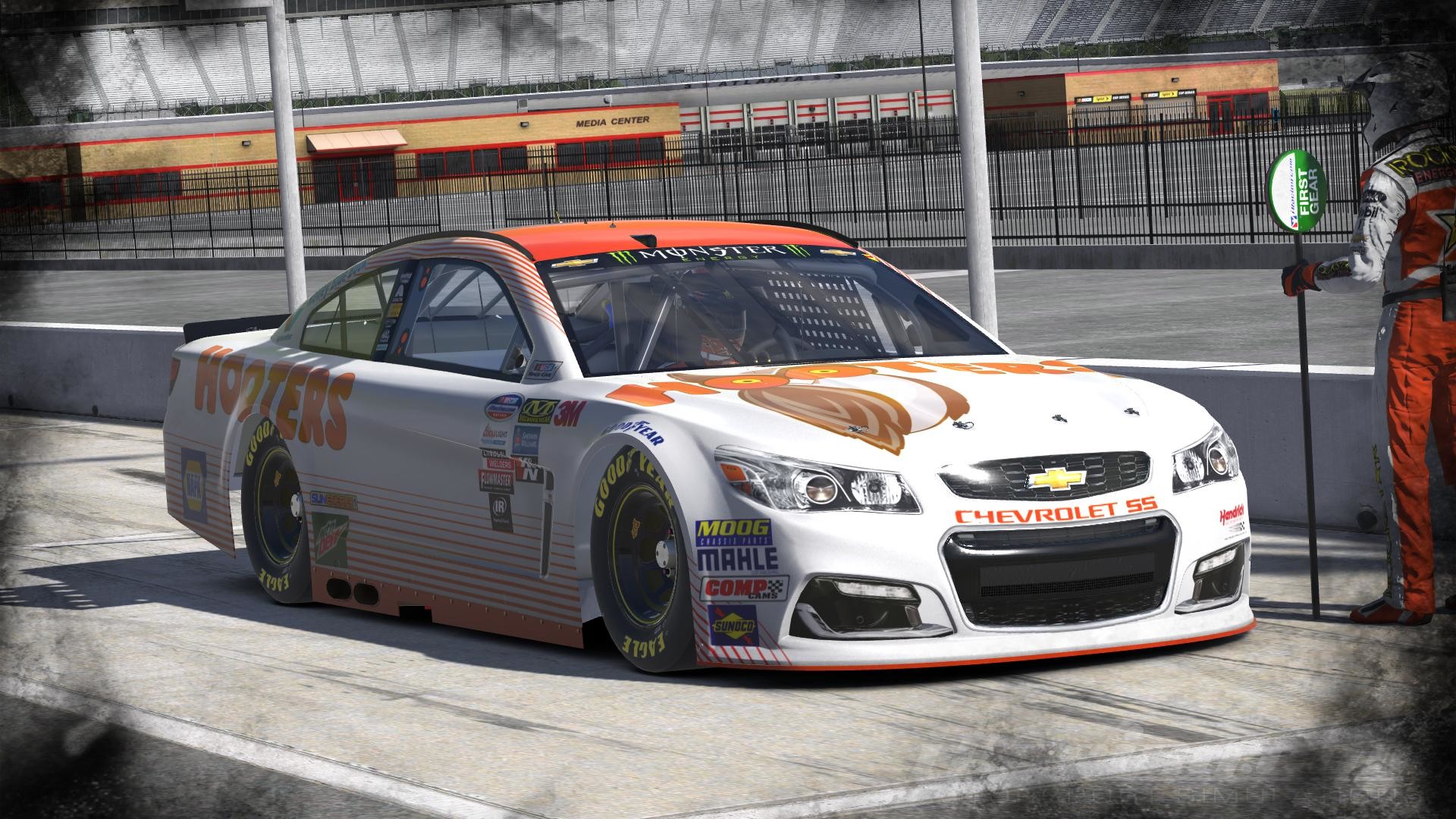 1920x1080 CUP #24 Chase Elliott Hooters 2017. NASCAR Monster Energy Cup Chevrolet SS  by Udo Washeim