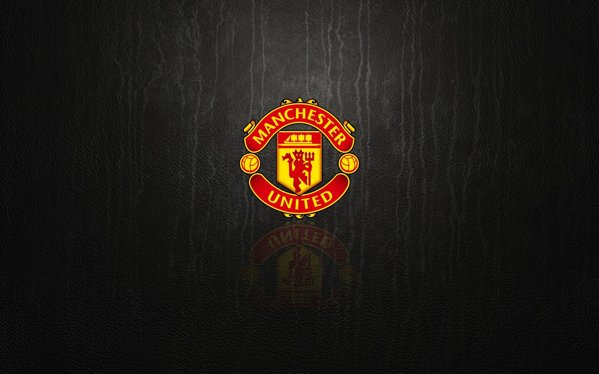 1920x1200 Manchester United black wallpaper with logo - 