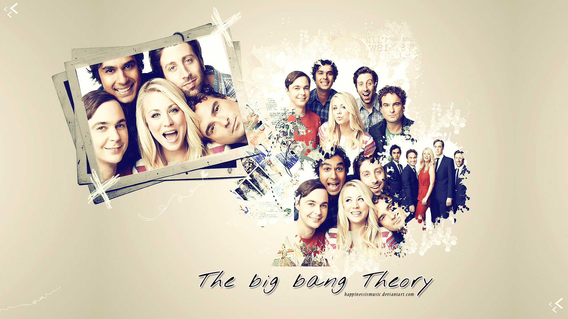 1920x1080 ... HappinessIsMusic The cast of the big bang theory wallpaper by  HappinessIsMusic