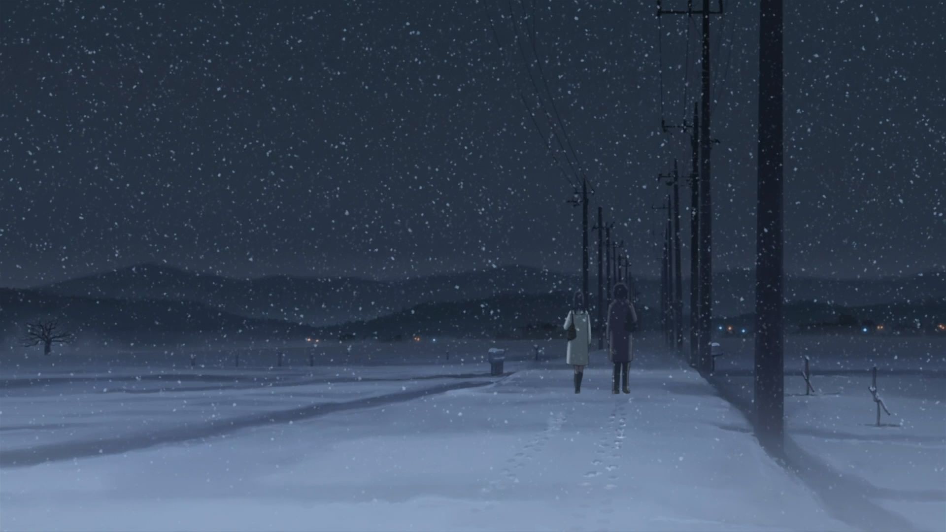 1920x1080 anime snow wallpaper #761308