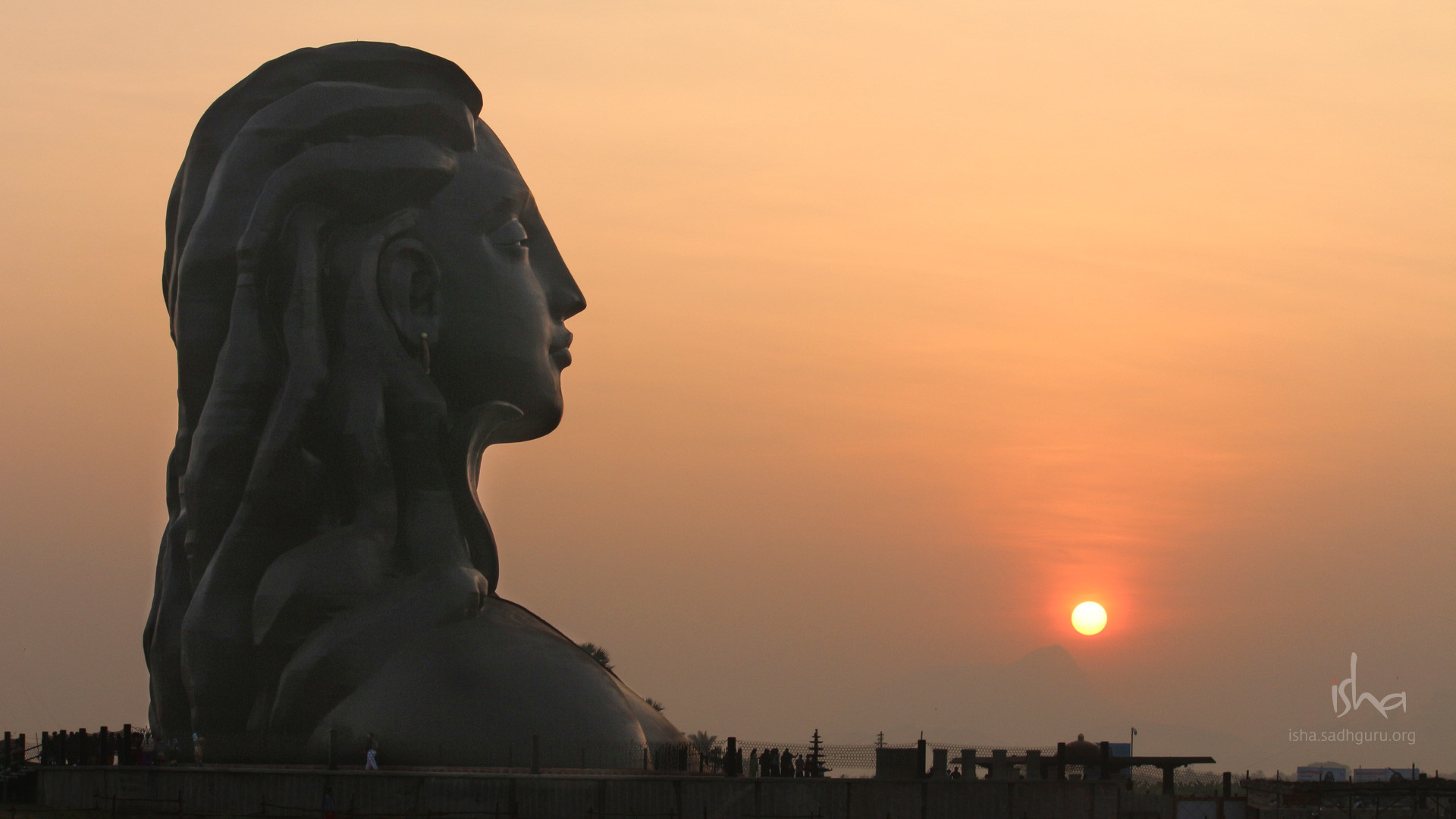 1920x1080 Mahashivratri Images - The Adiyogi During Sunrise HD