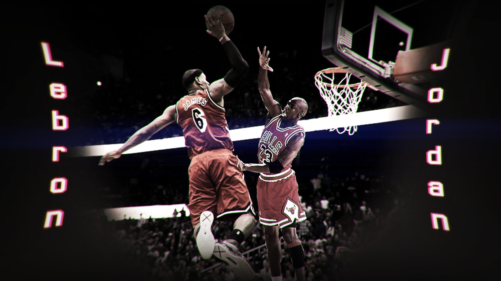 1920x1080 ... Lebron James Dunking on Michael Jordan by HardWorkRules