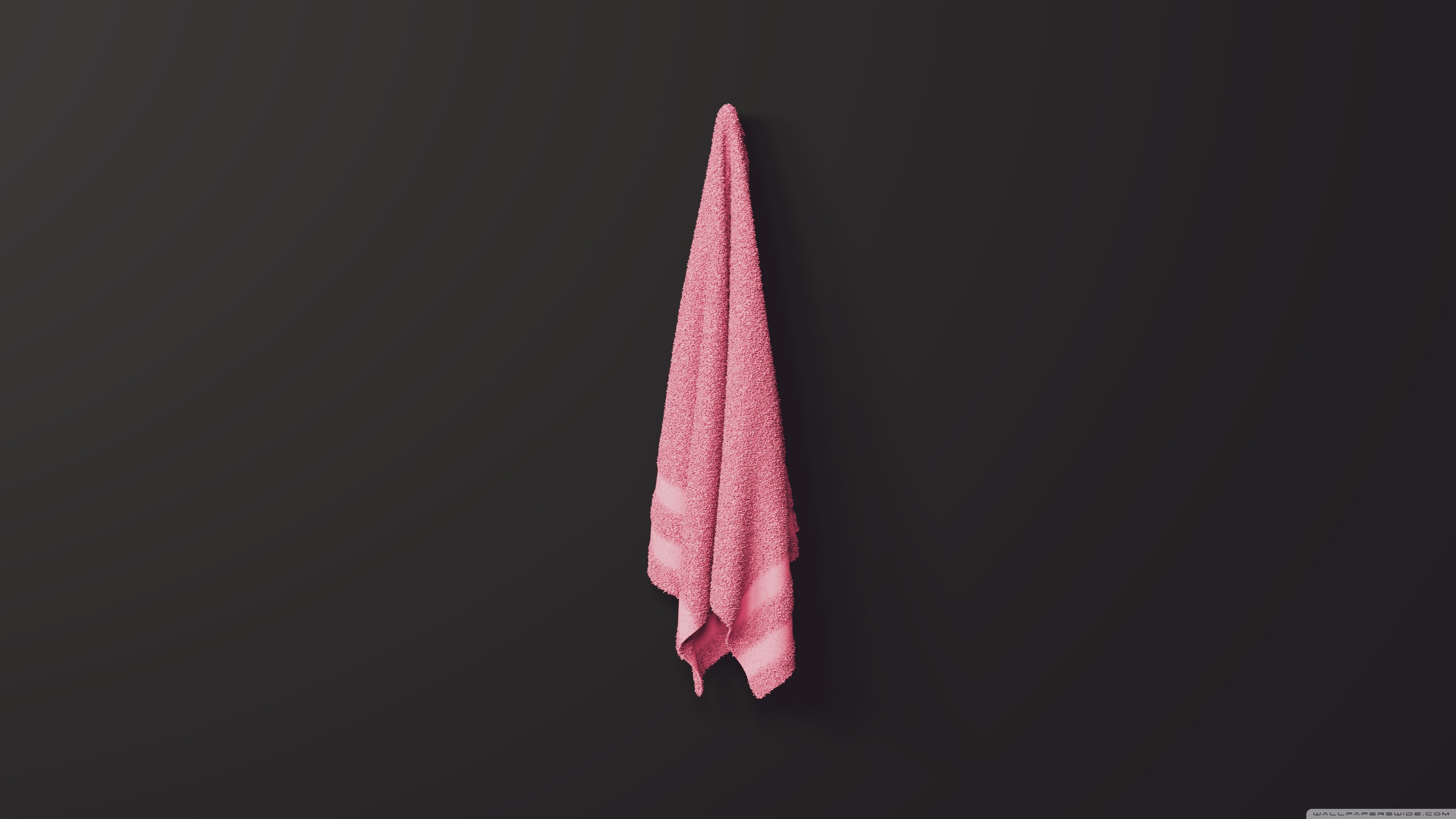 3840x2160 Minimal Towel Red 4K HD Wide Wallpaper for Widescreen