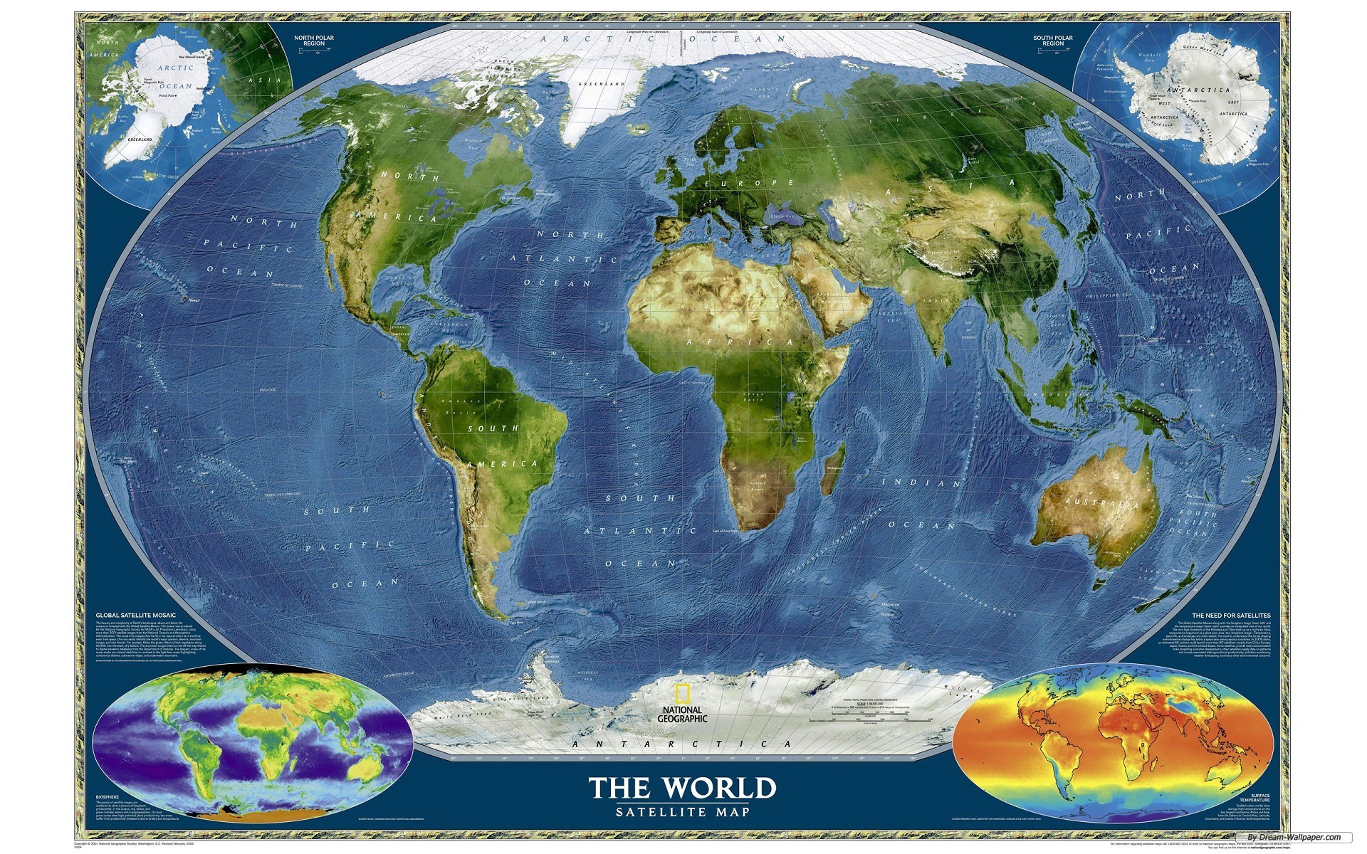 1920x1200 National Geographic World Map wallpaper